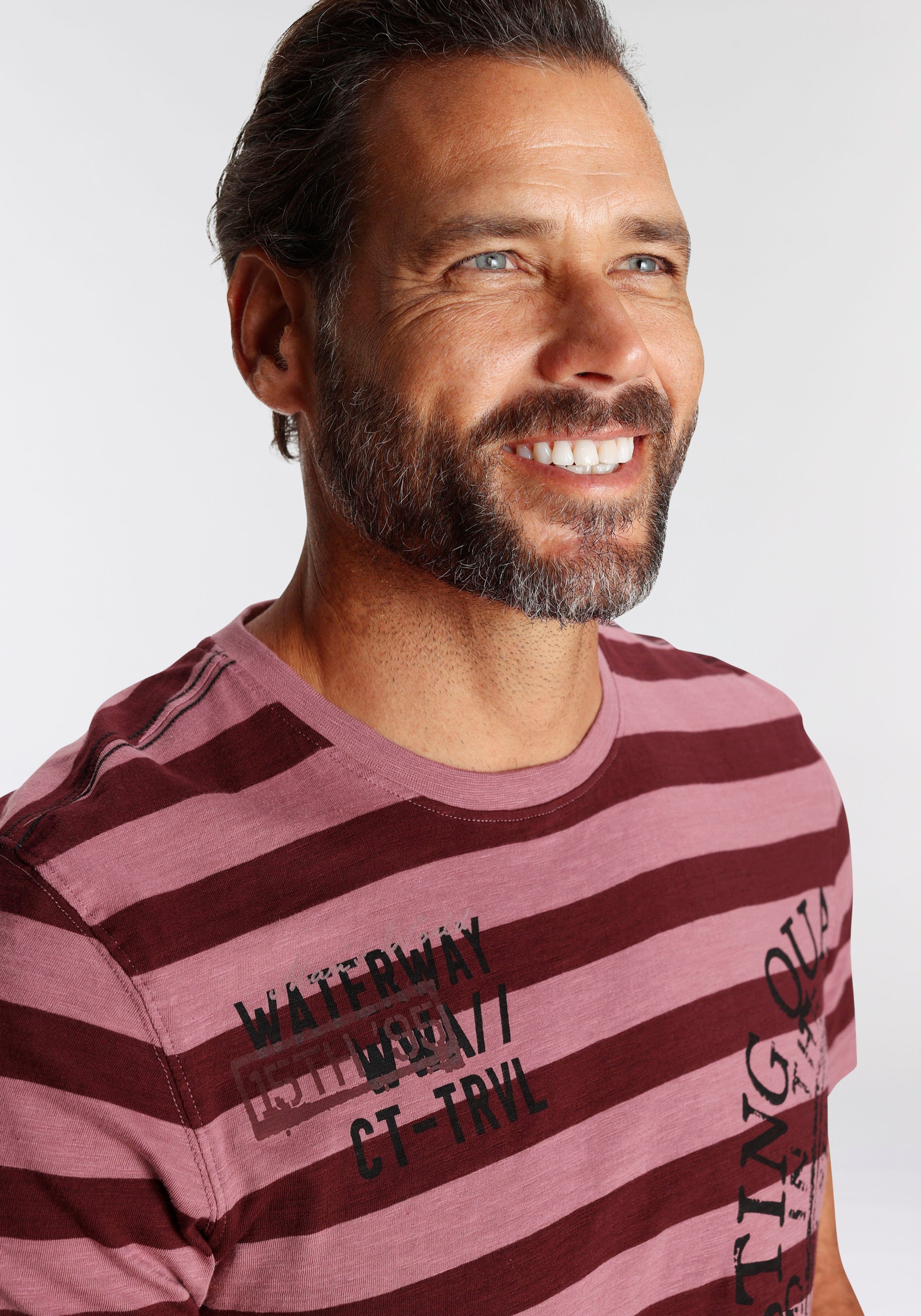 Man's World T-shirt met borstprint