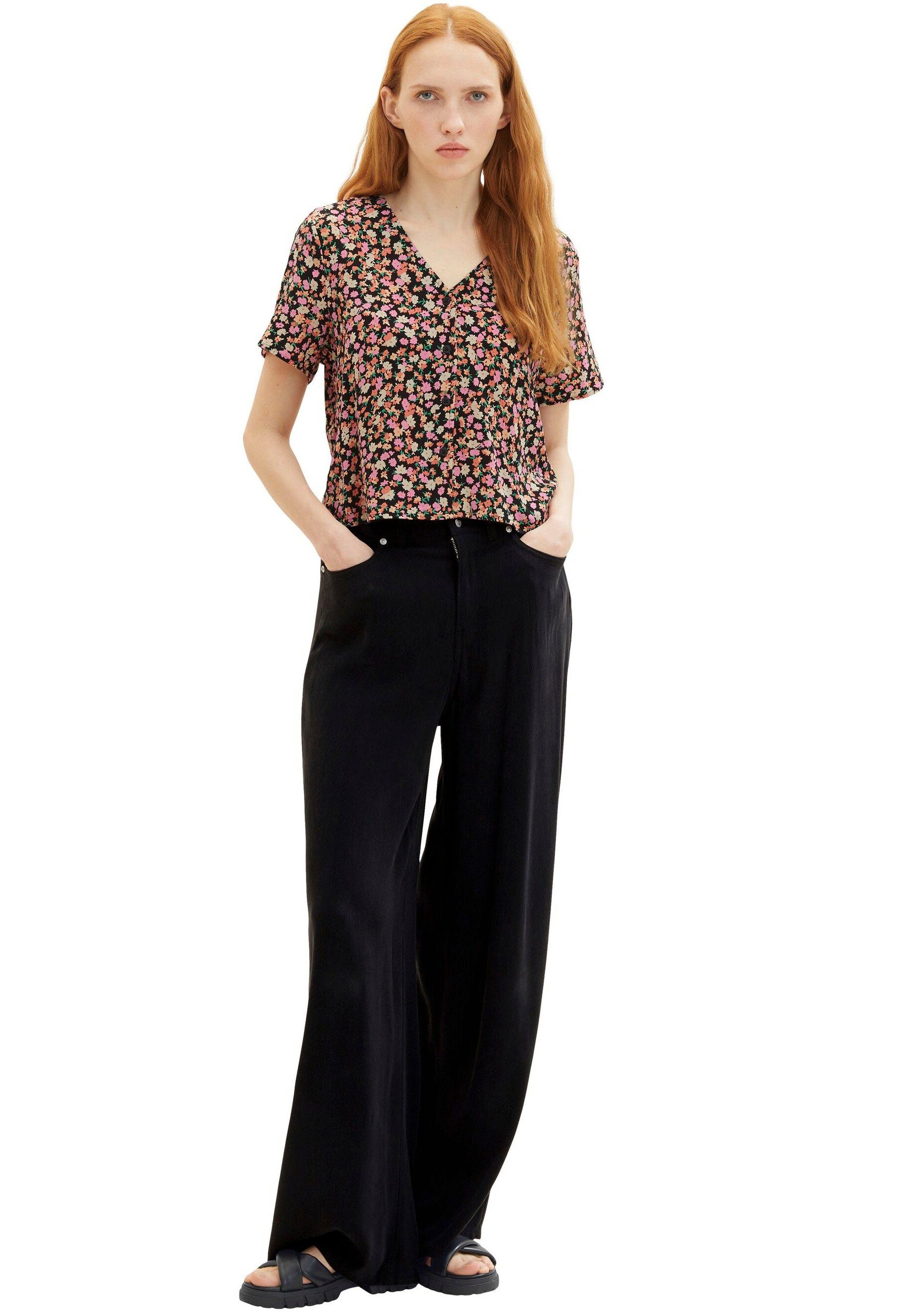 Tom Tailor Denim Blouse met korte mouwen