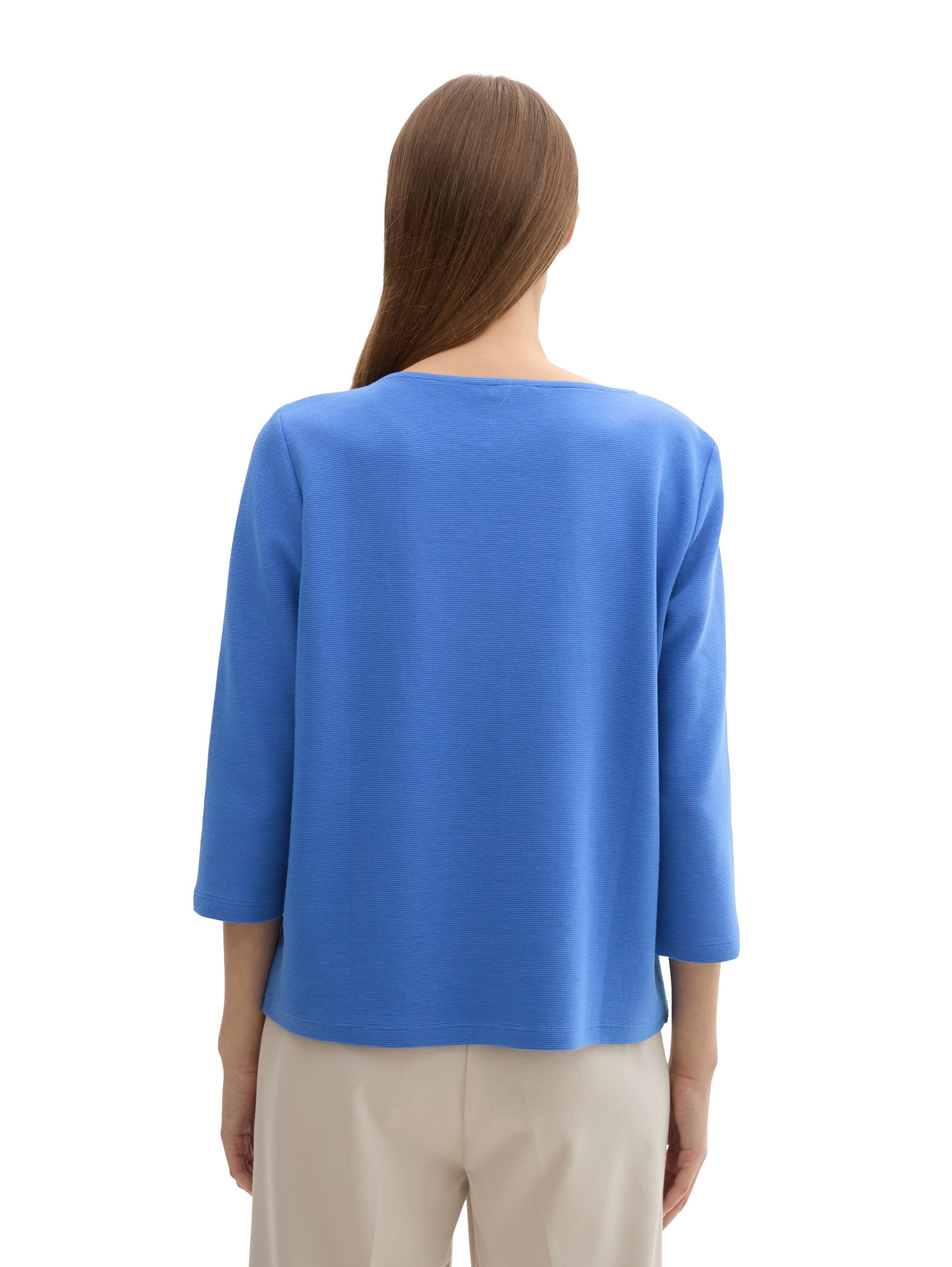 Tom Tailor Shirt met lange mouwen met structuur