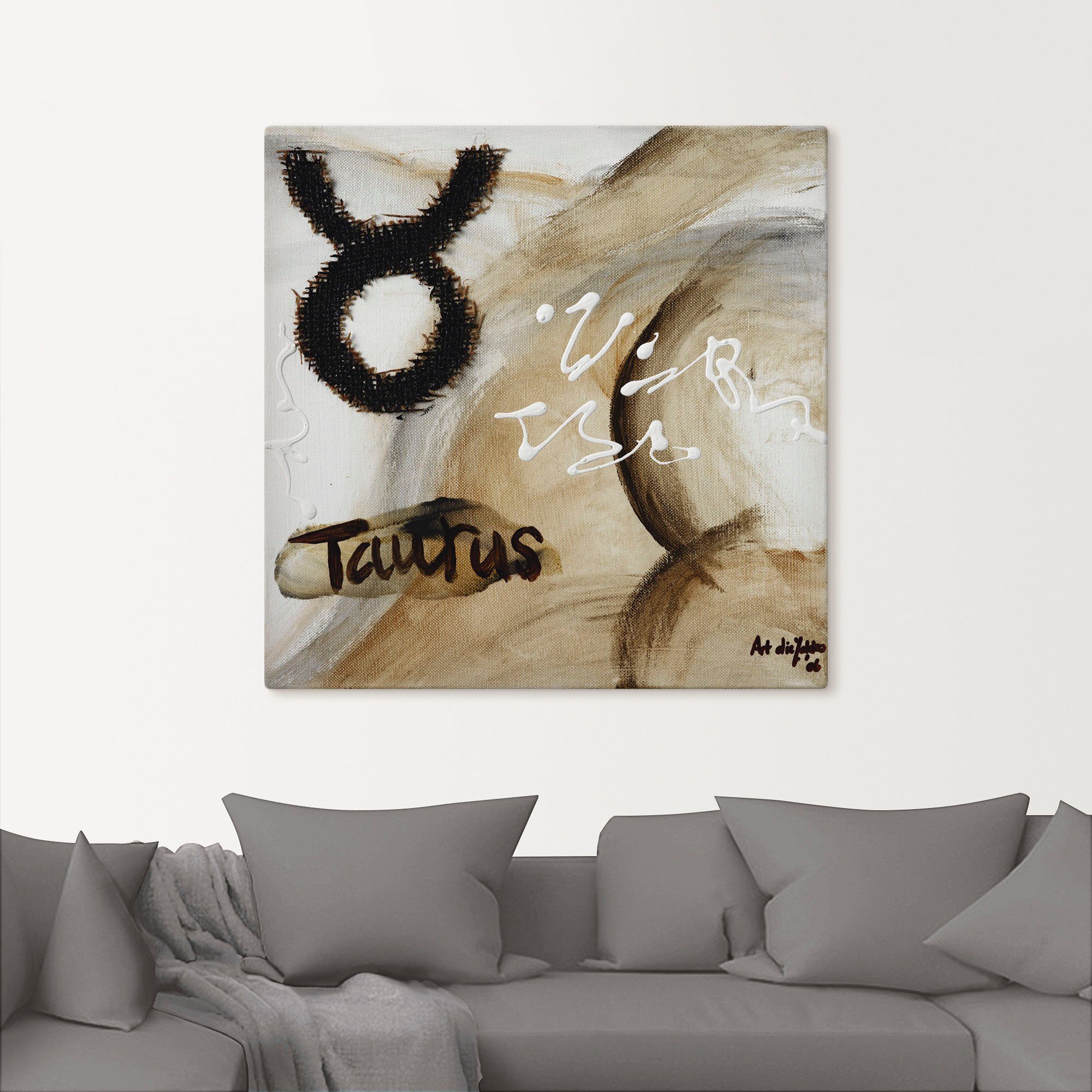 Artland Artprint Stier als artprint op linnen, poster in verschillende formaten maten
