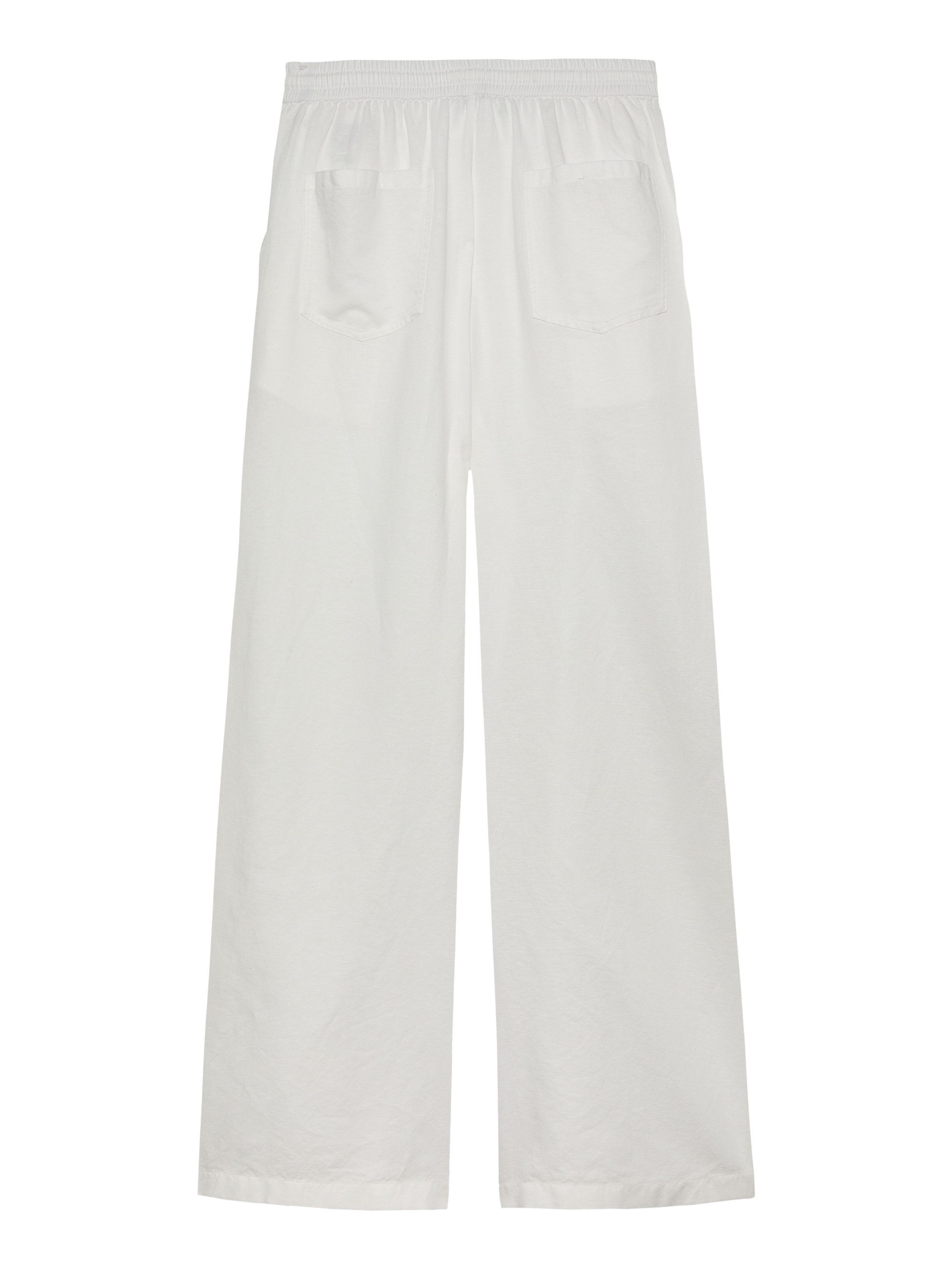 TOMMY JEANS Geweven broek TJW LINEN PANT met geborduurd logo