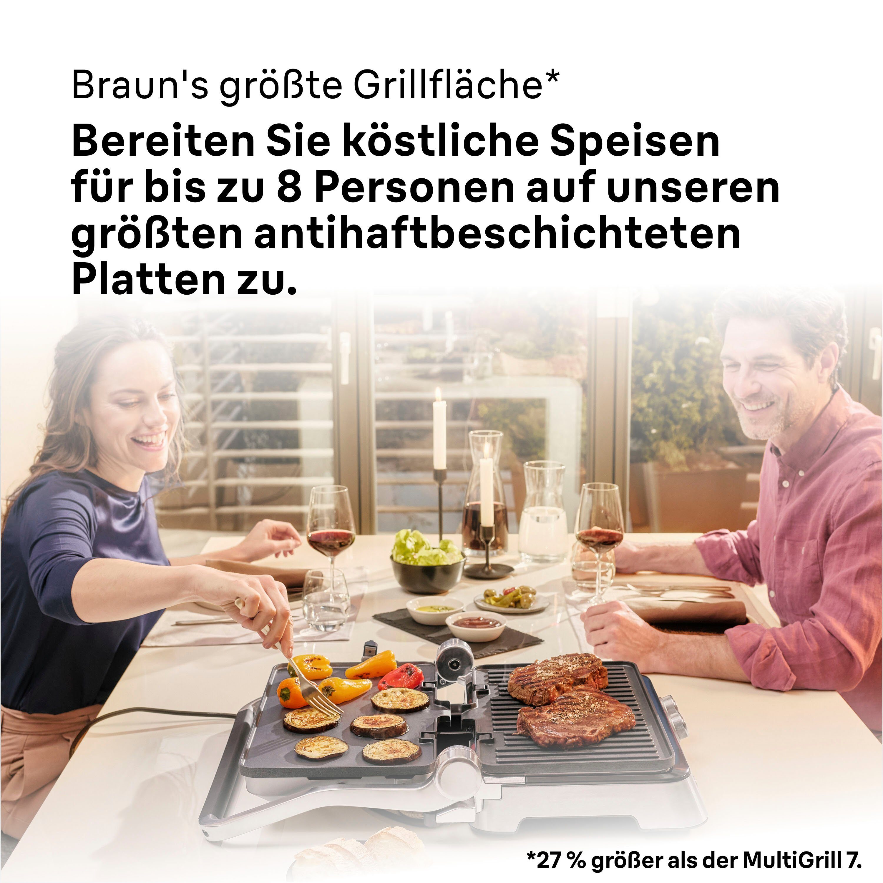 Braun Contactgrill Multigrill 9 CG 9043 silber