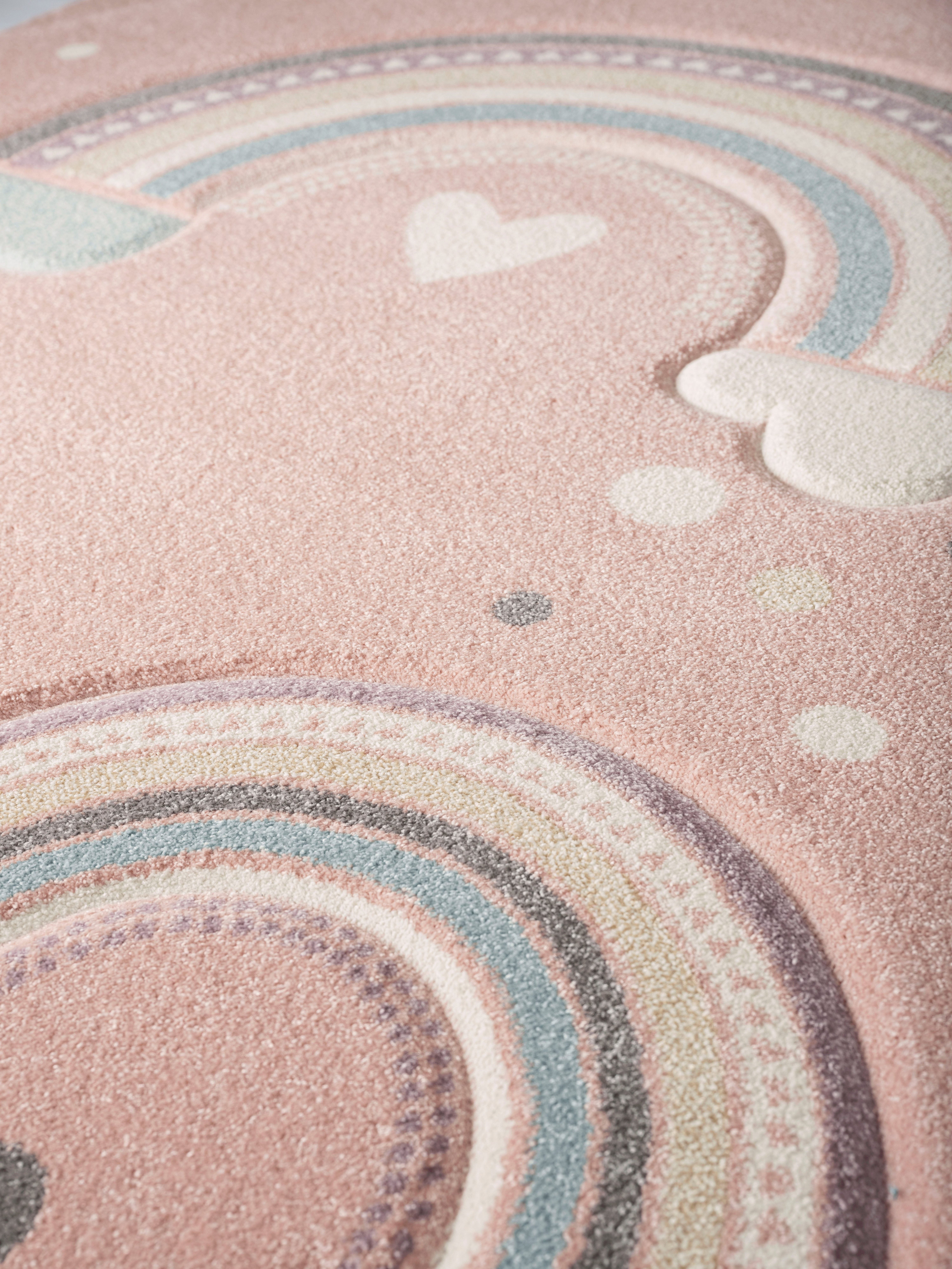 Lüttenhütt Kindervloerkleed Regenboog Laagpolig vloerkleed, zachte touch, ideale vloerkleden voor de kinderkamer