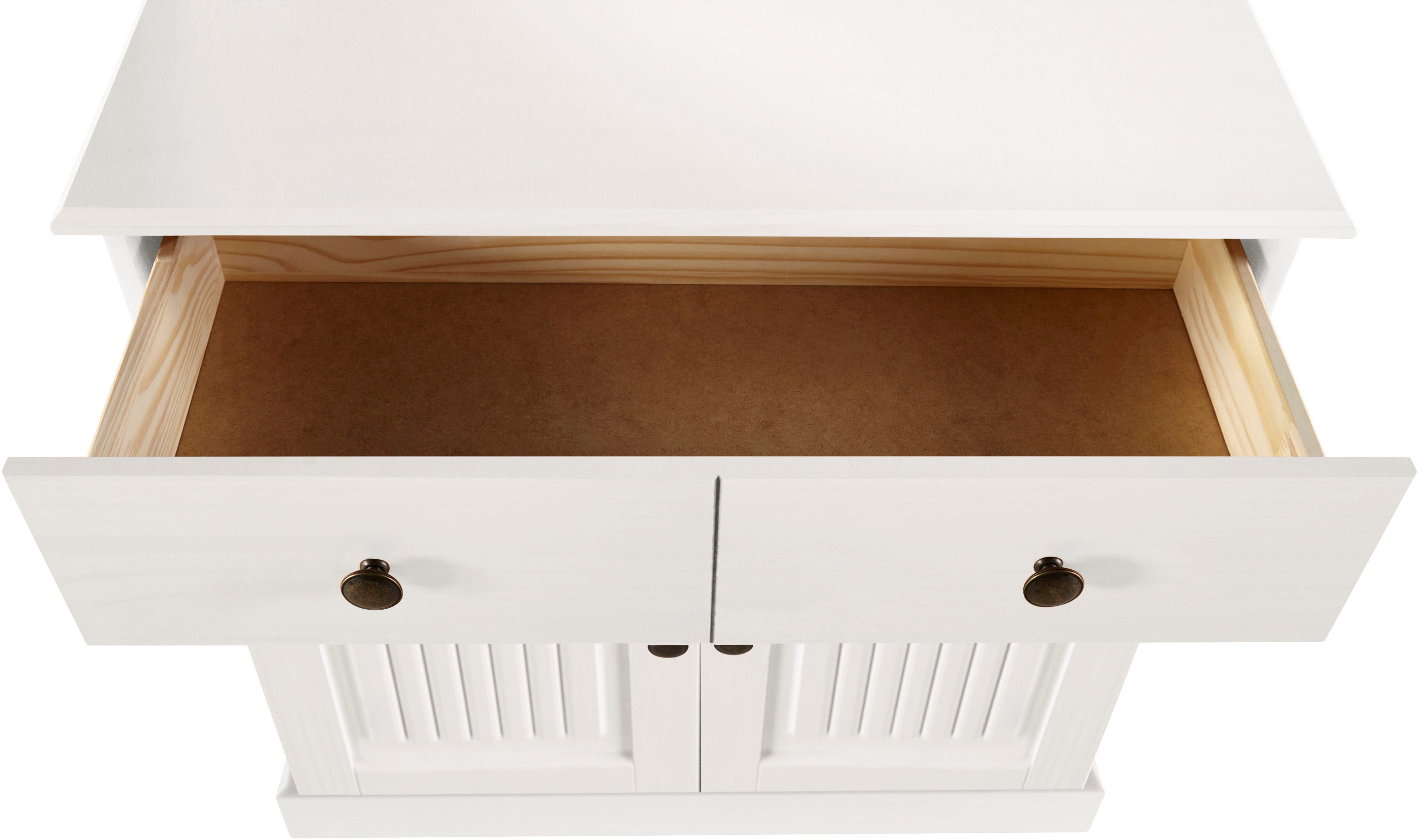 Home affaire Dressoir Liotta Commode met verstelbare inlegplank, massief dennenhout