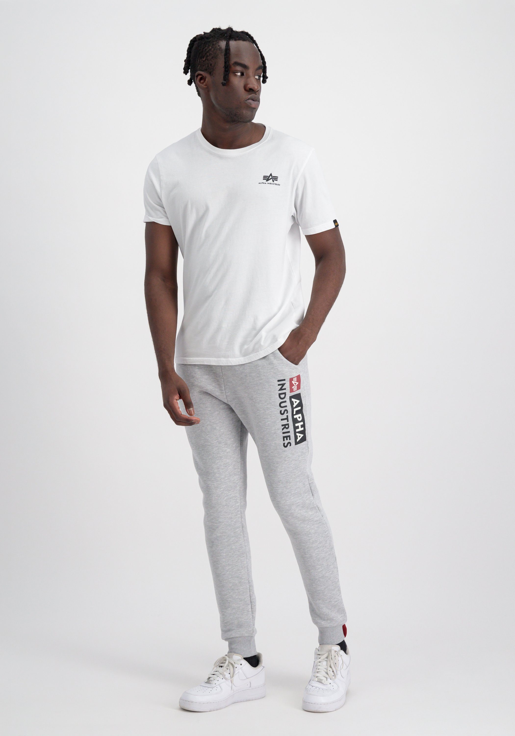 Alpha Industries Joggingbroek ALPHA INDUSTRIES Men - Jogger Alpha Block-Logo Jogger