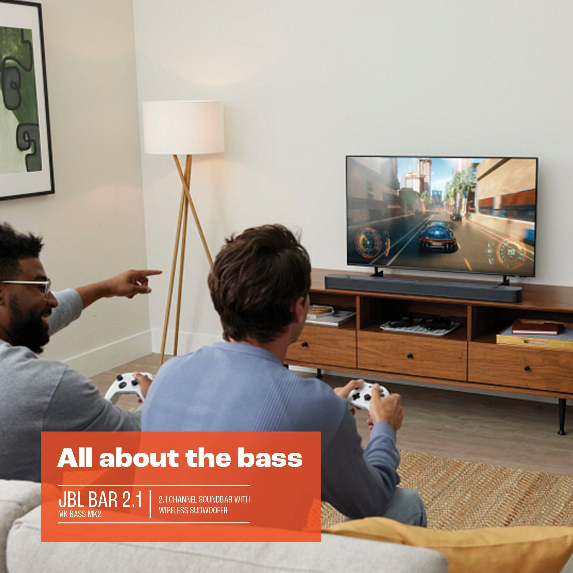 JBL 2.1 geluidssysteem Bar 2.1 Deep Bass (MK2) (1 stuk)