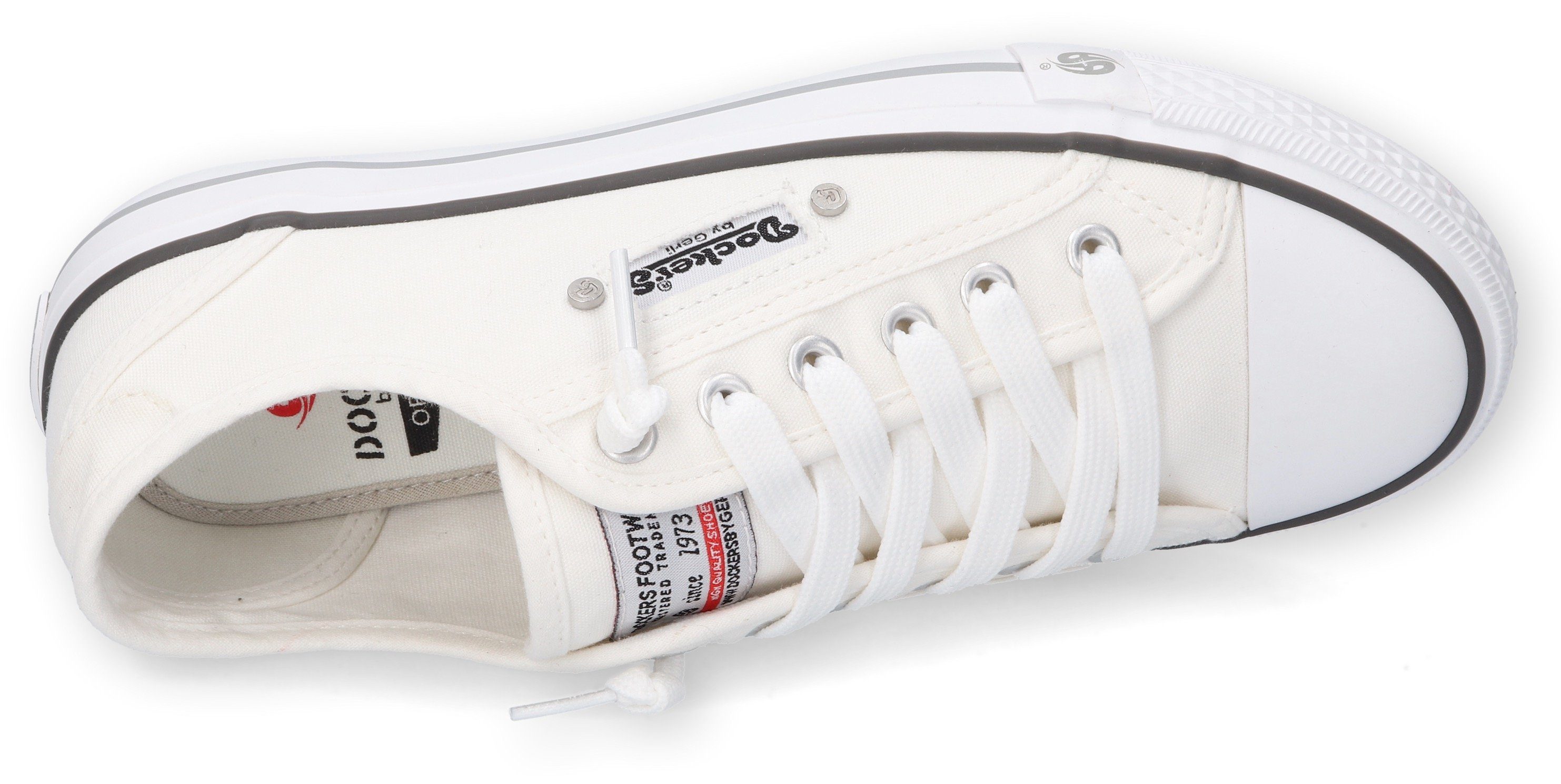 Dockers by Gerli Slip-on sneakers , sneakers, instapschoen, vrijetijdsschoen met elastische sierstrik