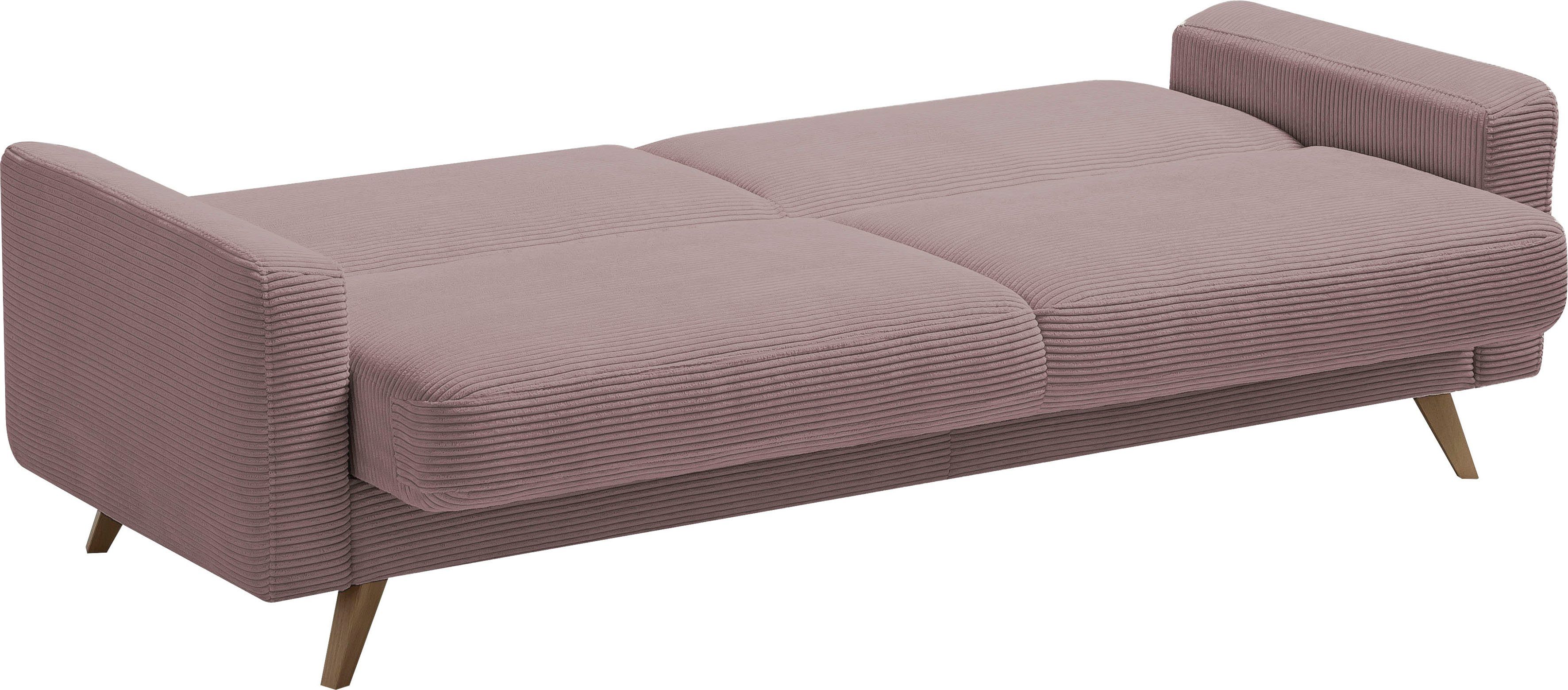 exxpo - sofa fashion 3-zitsbank Samso, elegant en comfortabel, actuele cord bekleding, kantelbank