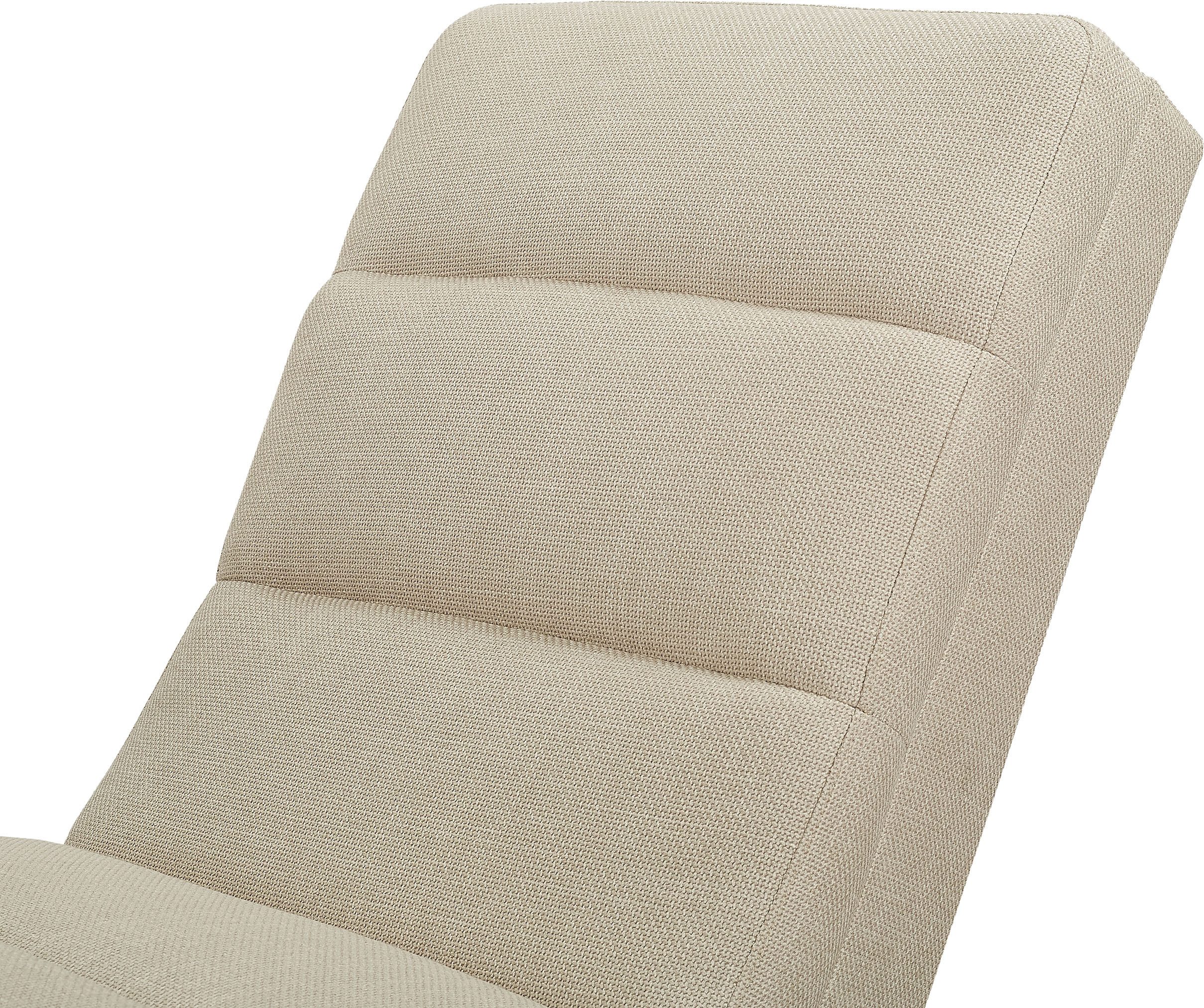 SalesFever Relaxstoel met kruisstepping, bekledingsstof oeko-tex gecertificeerd en pfc-vrij