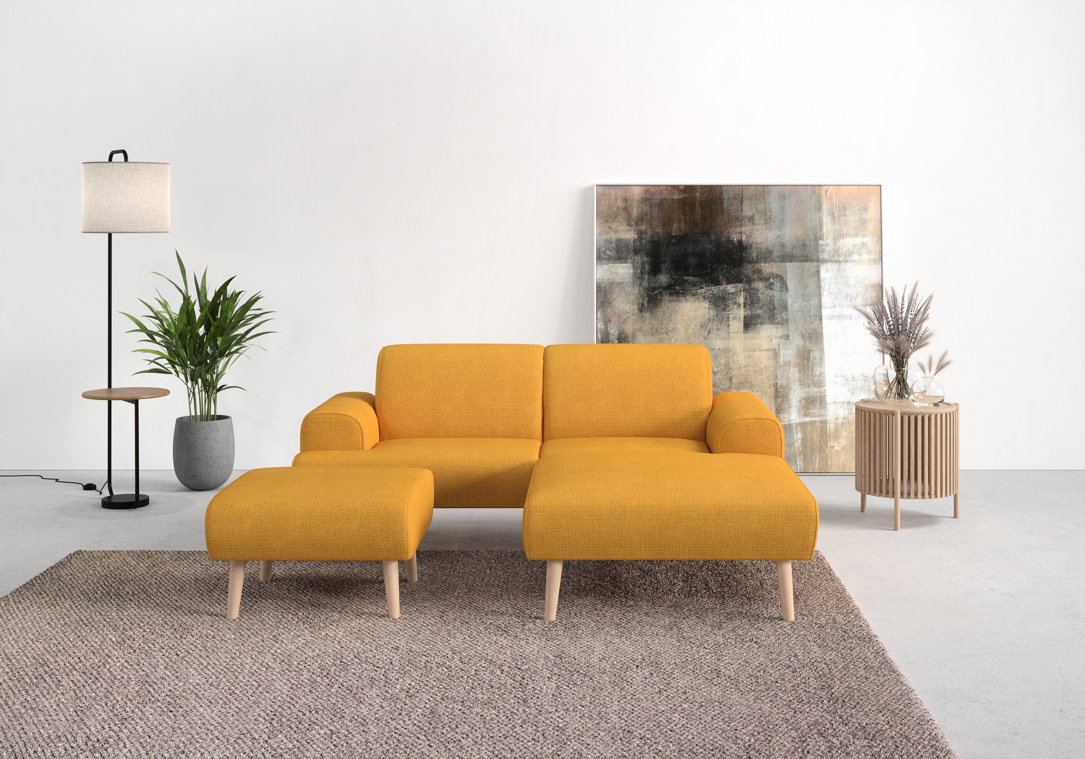 andas Hoekbank Swift Scandic Design, comfortabele binnenvering, Breedte 192cm, L-vorm