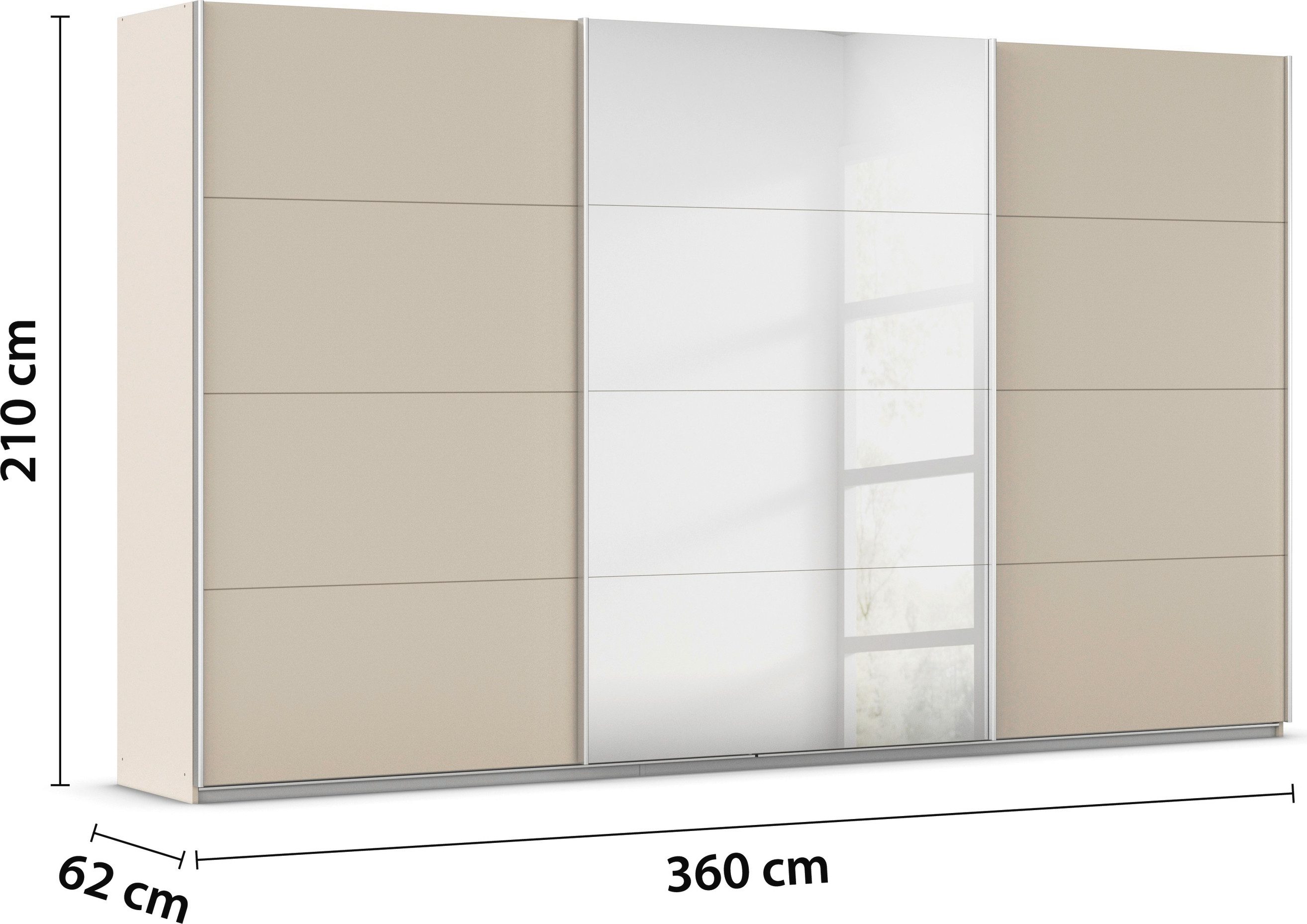rauch Schuifdeurkast Kledingkast kast OTTO´S CHOICE garderobe AGORDO Top interieur, in 4 breedtes en 2 hoogtes MADE IN GERMANY