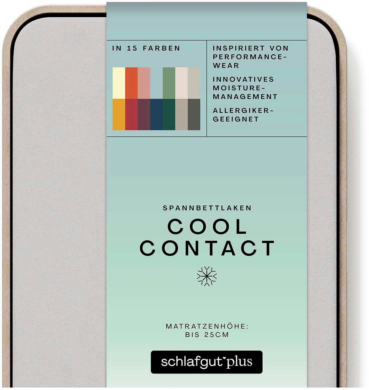 Schlafgut Hoeslaken Cool Contact 100% gekamd microvezel (1 stuk)
