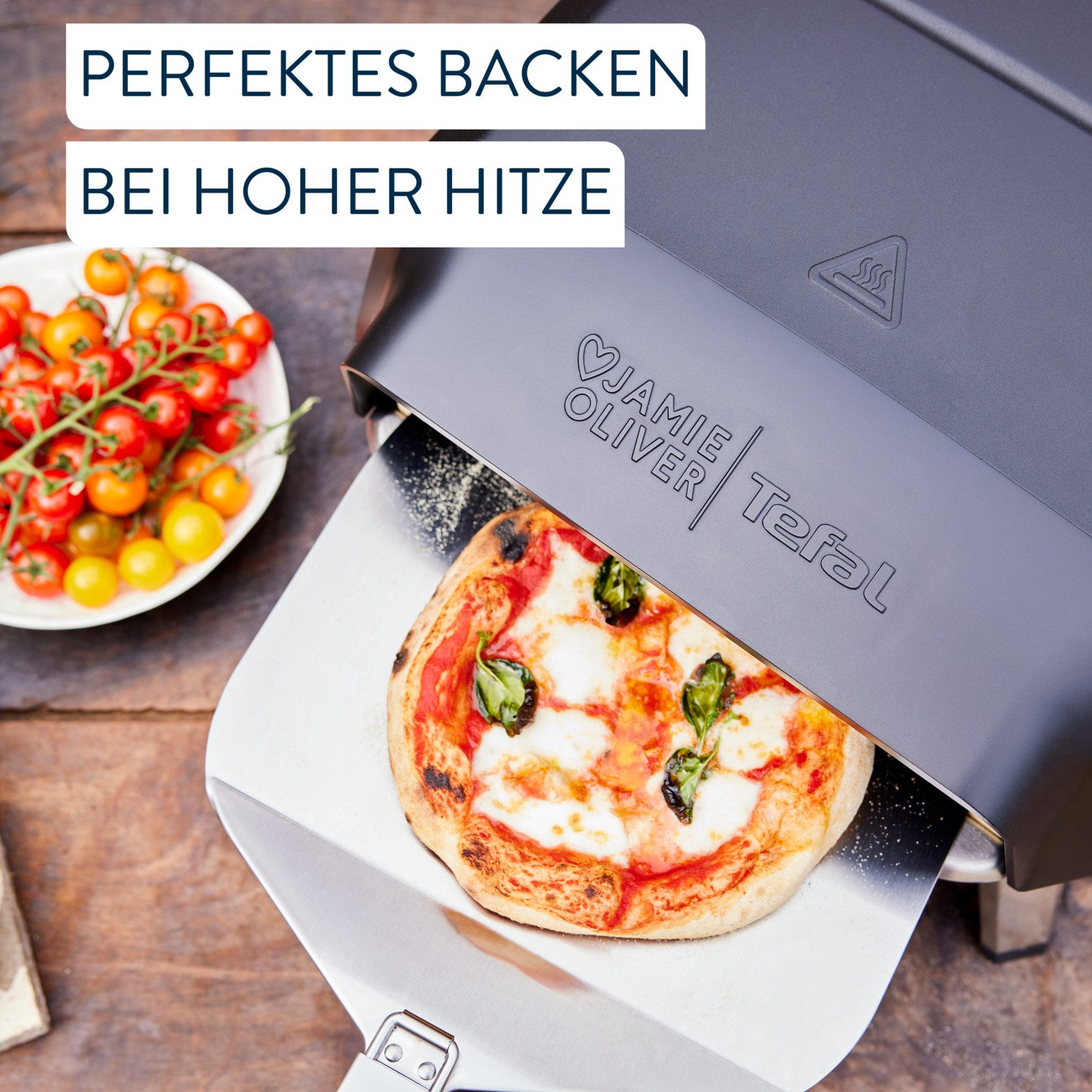 Tefal Pizza-oven Jamie Oliver by Tefal Pizza Pronto, compacte gaspizzaoven voor thuis