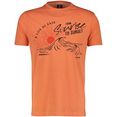 lerros t-shirt met frontprint oranje
