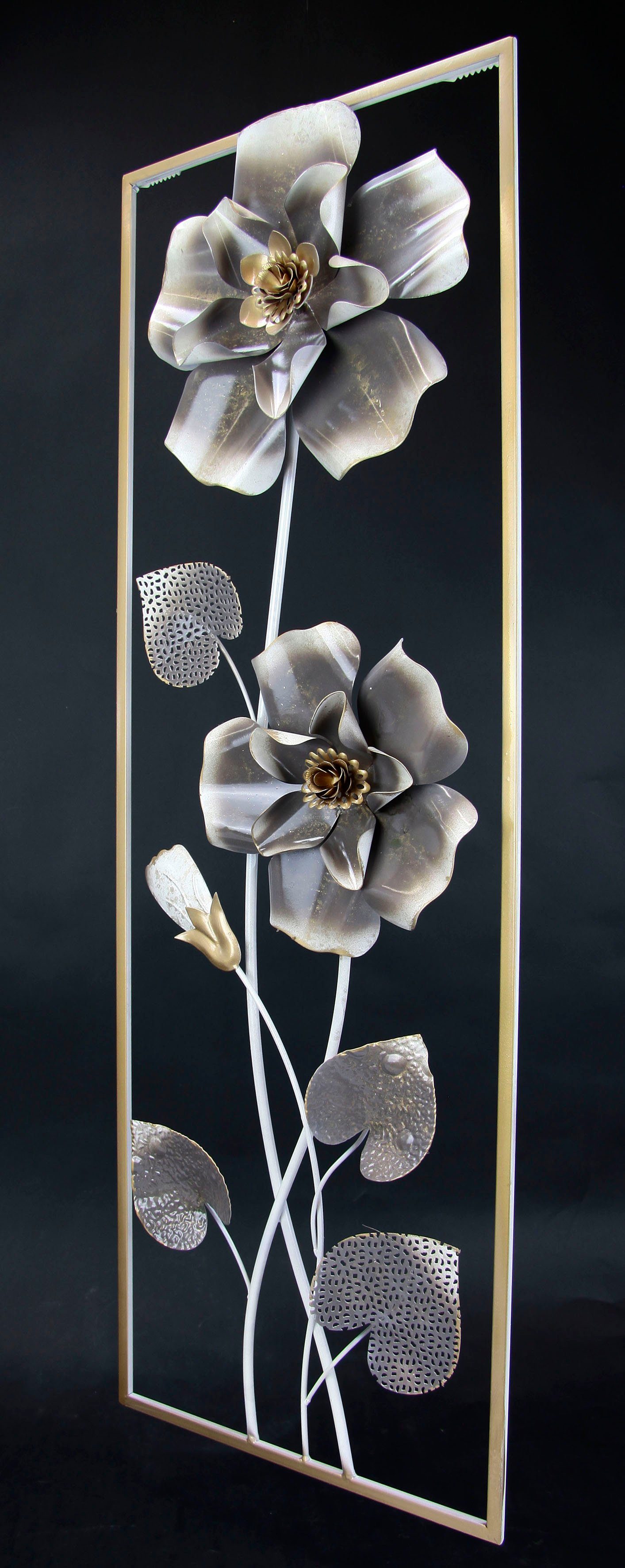 I.GE.A. Artprint Metalen artprint bloemen Wanddecoratie, metaal, wandsculptuur