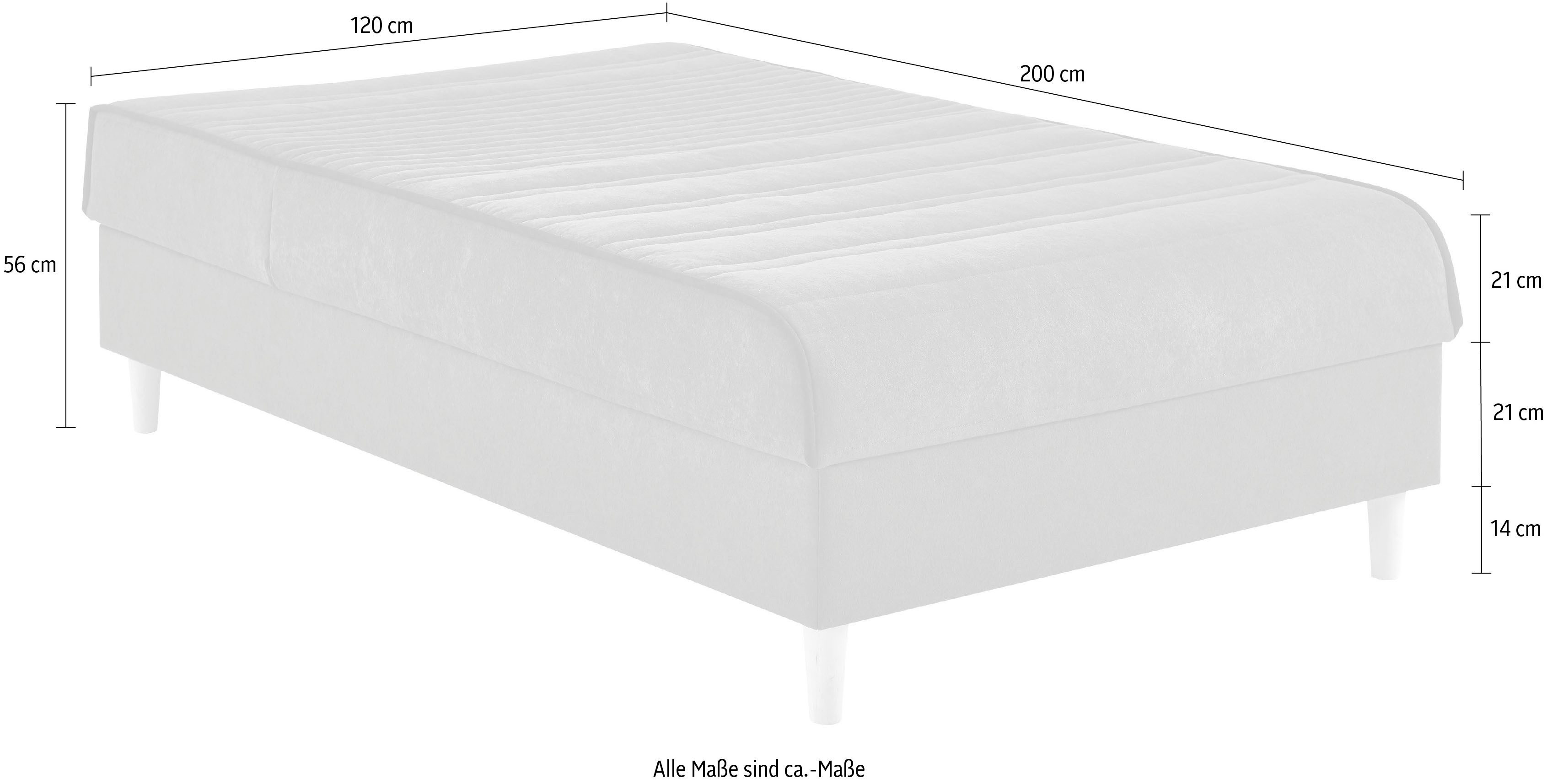 ATLANTIC home collection Boxspring Sababa met bedkist