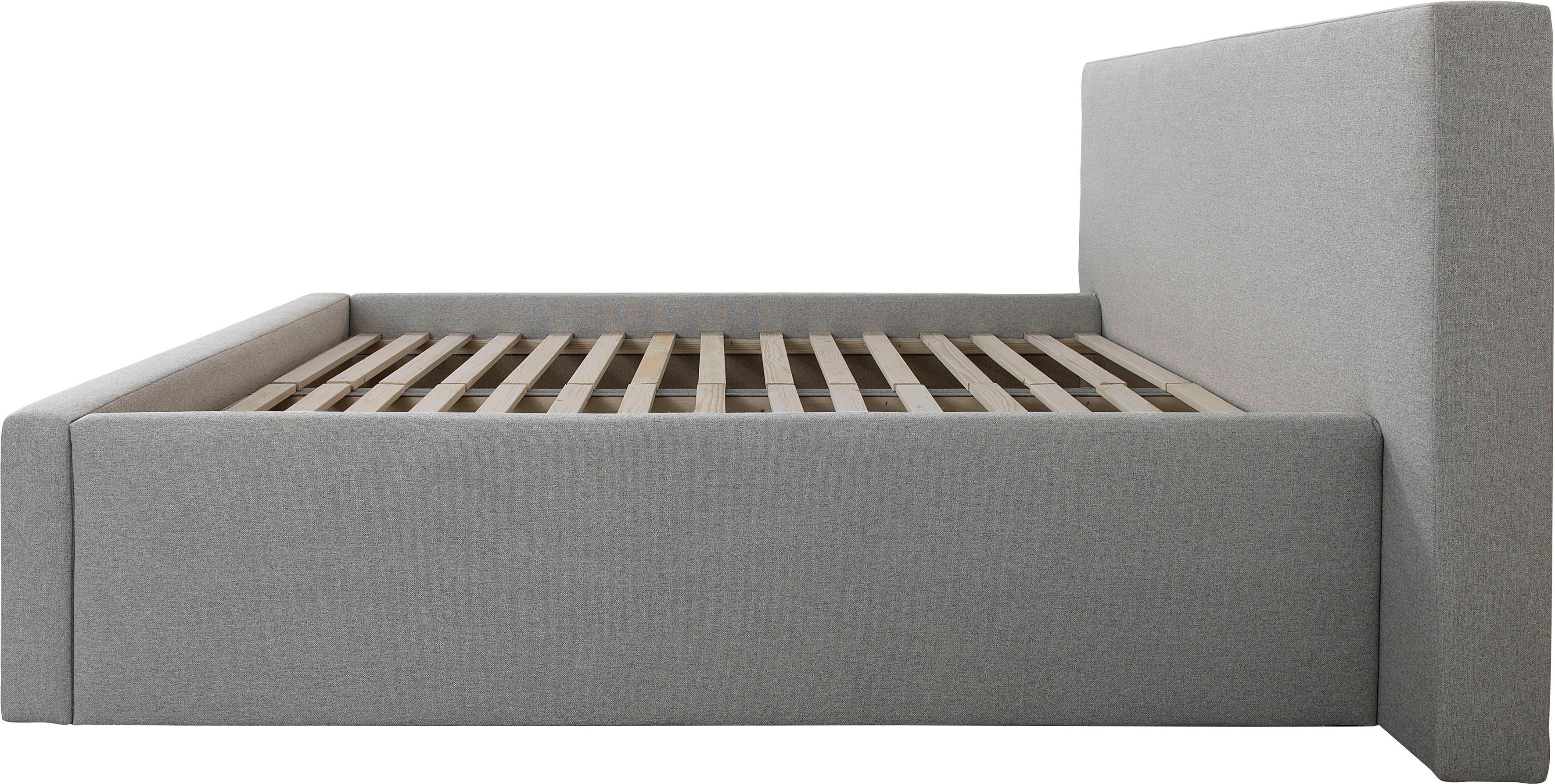 INOSIGN Gestoffeerd bed DALINA rechtlijnig hoofdbord, in 5 breedten, ook in 220 cm lengte