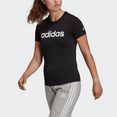 adidas performance t-shirt loungewear essentials slim logo zwart