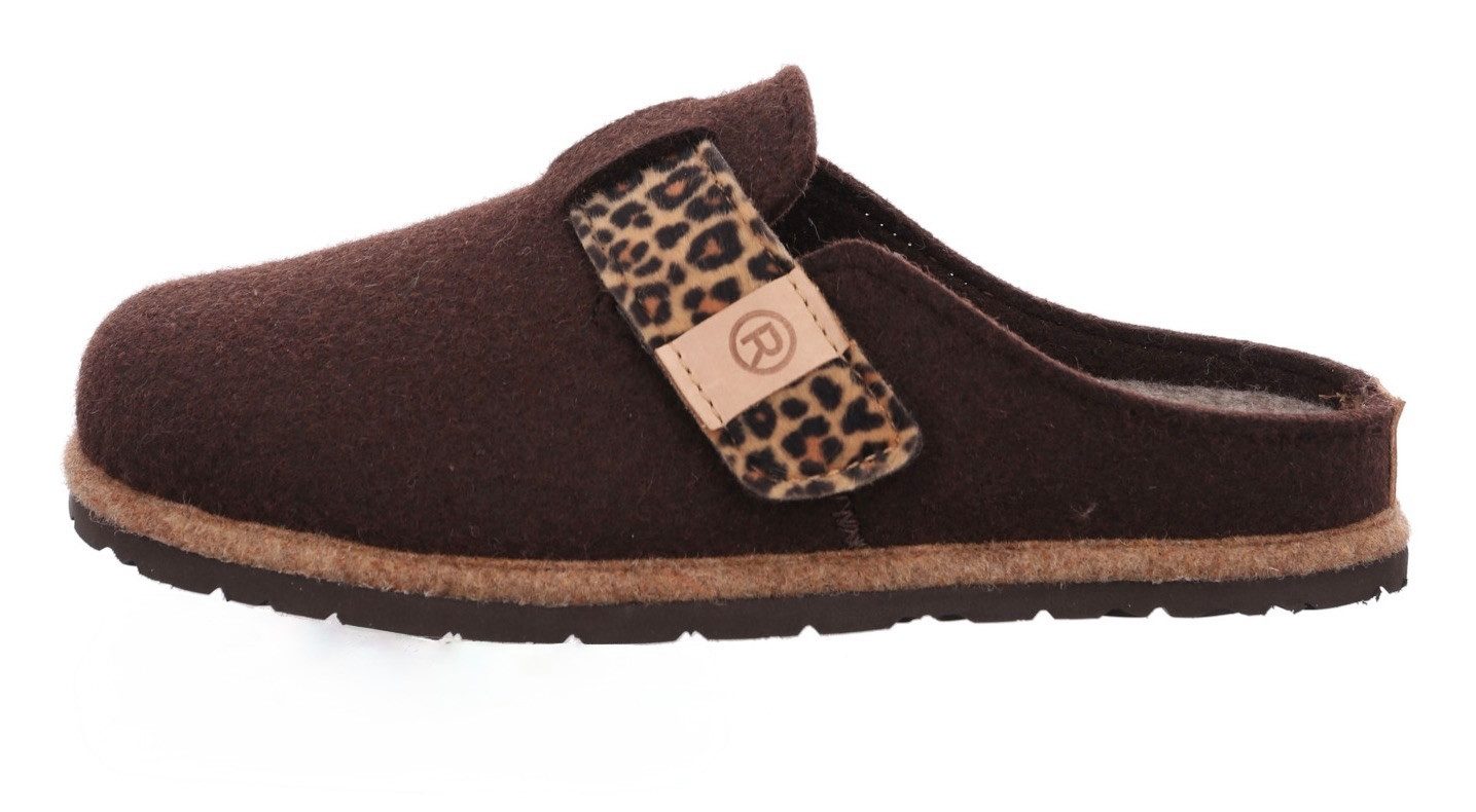 Rohde Pantoffels MERAN pantoffel, klomp, instapper met klittenbandriem