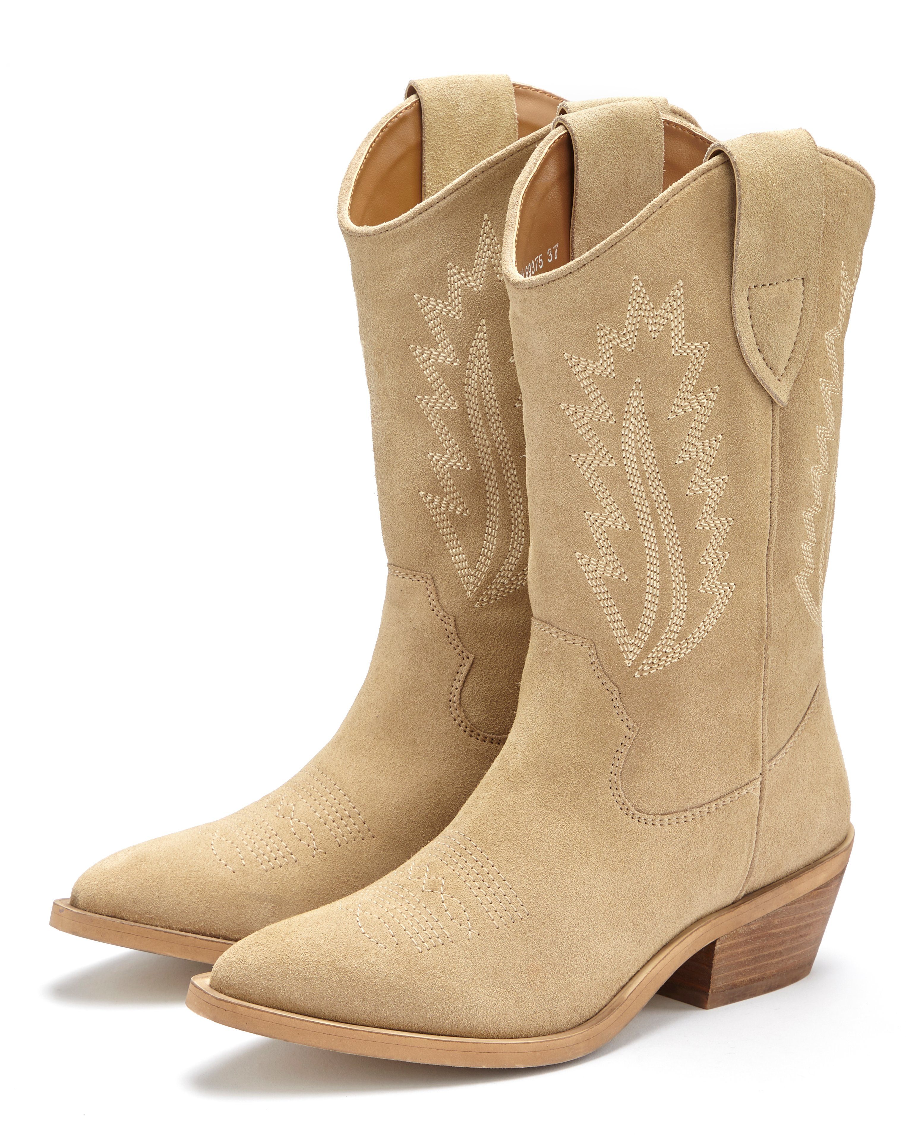 Lascana Cowboy boots Cowboy enkelboots, westernlaarzen, enkelboots van hoogwaardig leer