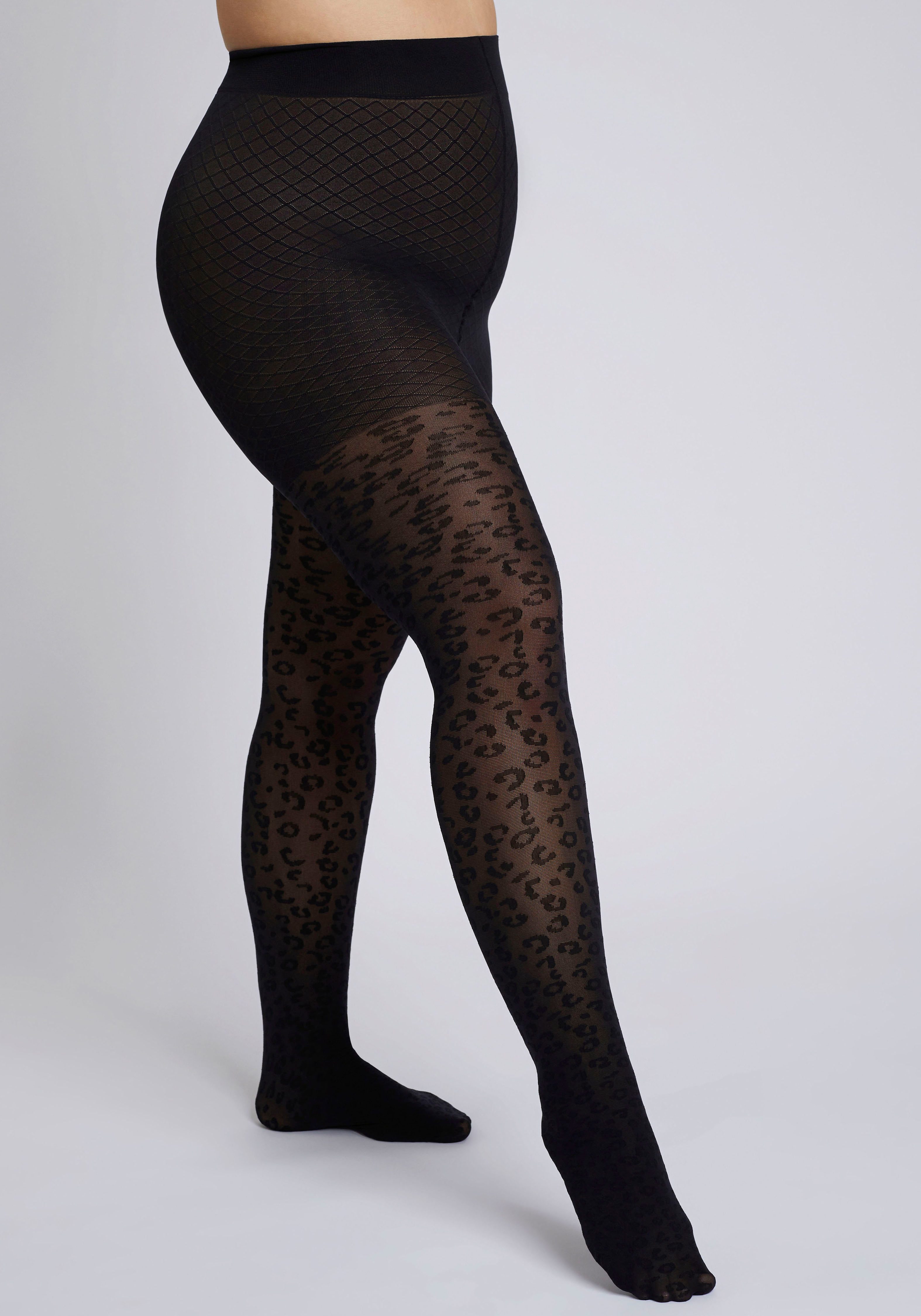 Camano Panty Fine curvy met decoratieve patroonafsluiting (1 stuk)