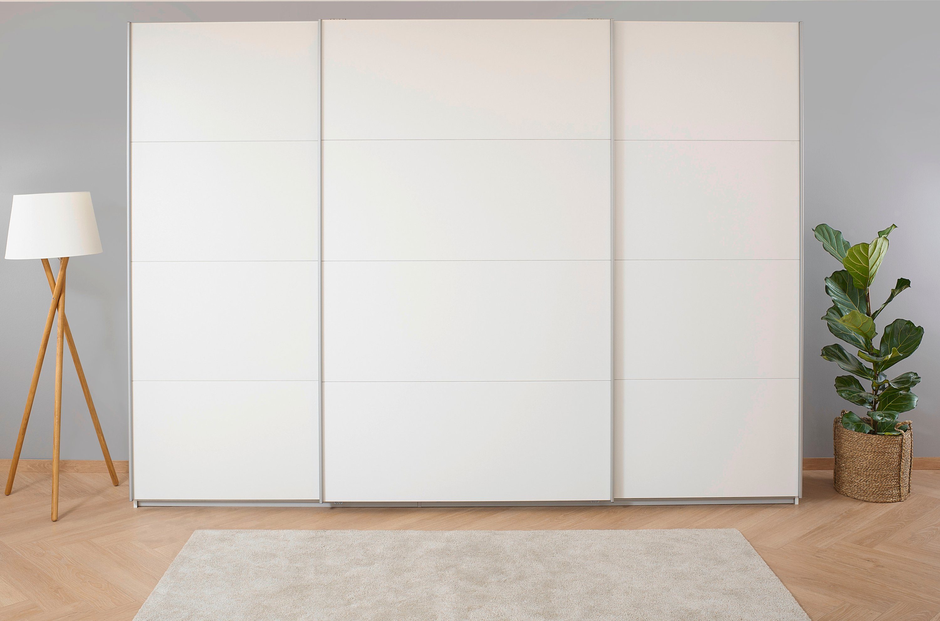 rauch Zweefdeurkast Kledingkast kast garderobe KOLUNA met decor-front inclusief 2 binnenladen en extra legplanken made in germany