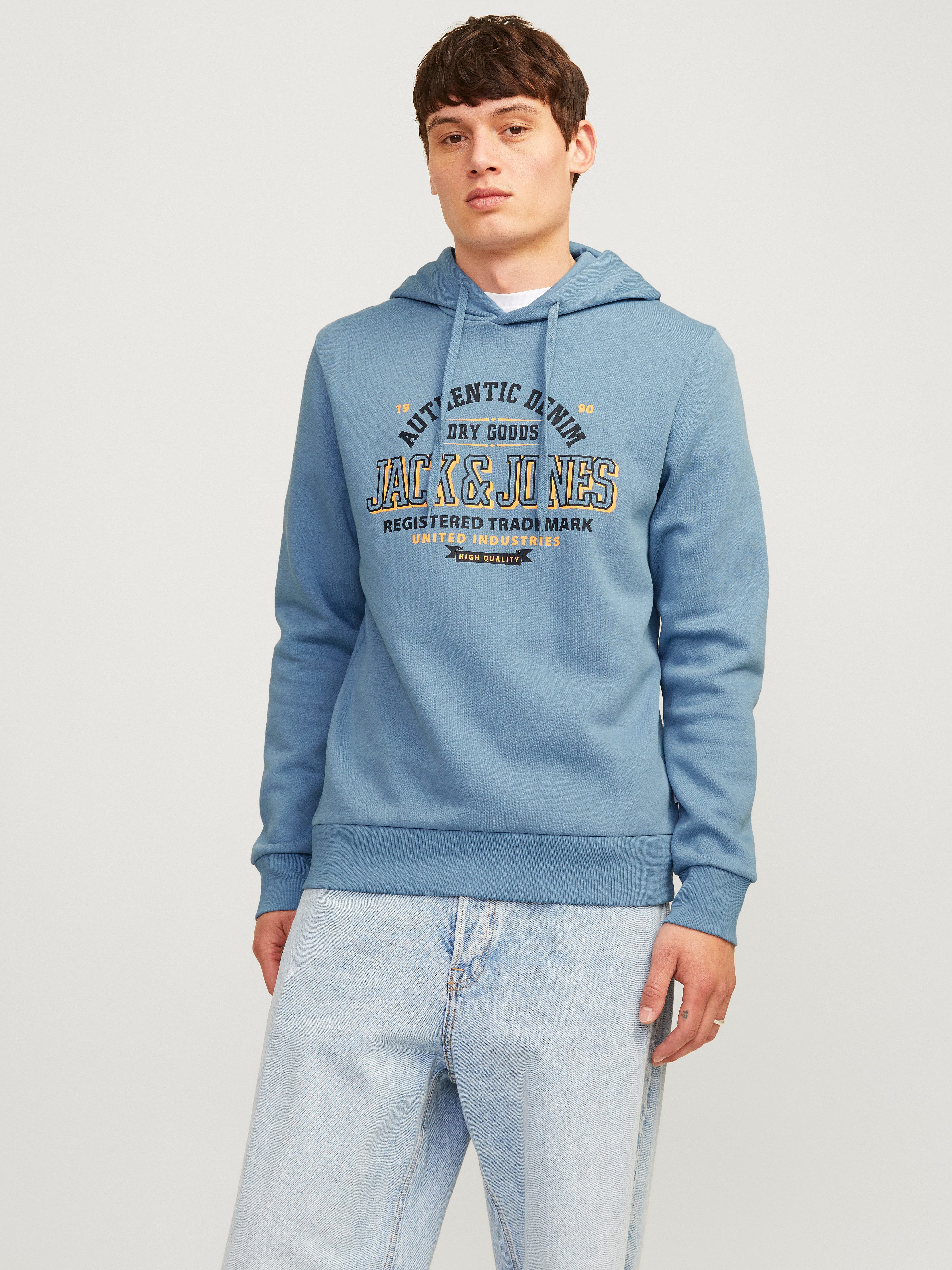 Jack & Jones Hoodie JJELOGO SWEAT HOOD 2 COL 24 25 NOOS