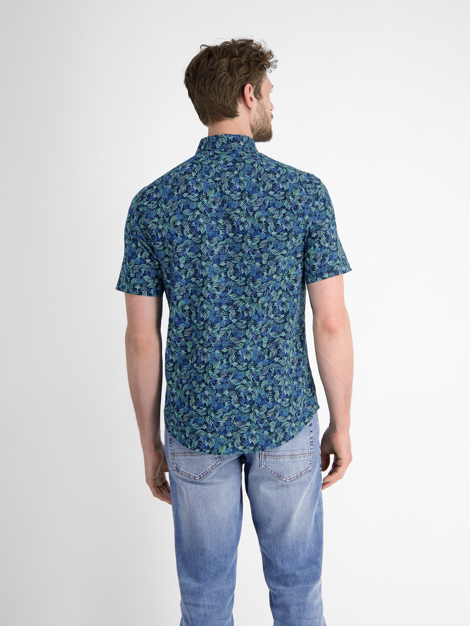 Lerros Overhemd met korte mouwen met print all-over