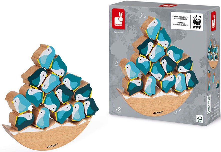 Janod Spel WWF® schommelpinguïns FSC®- beschermt bos - wereldwijd
