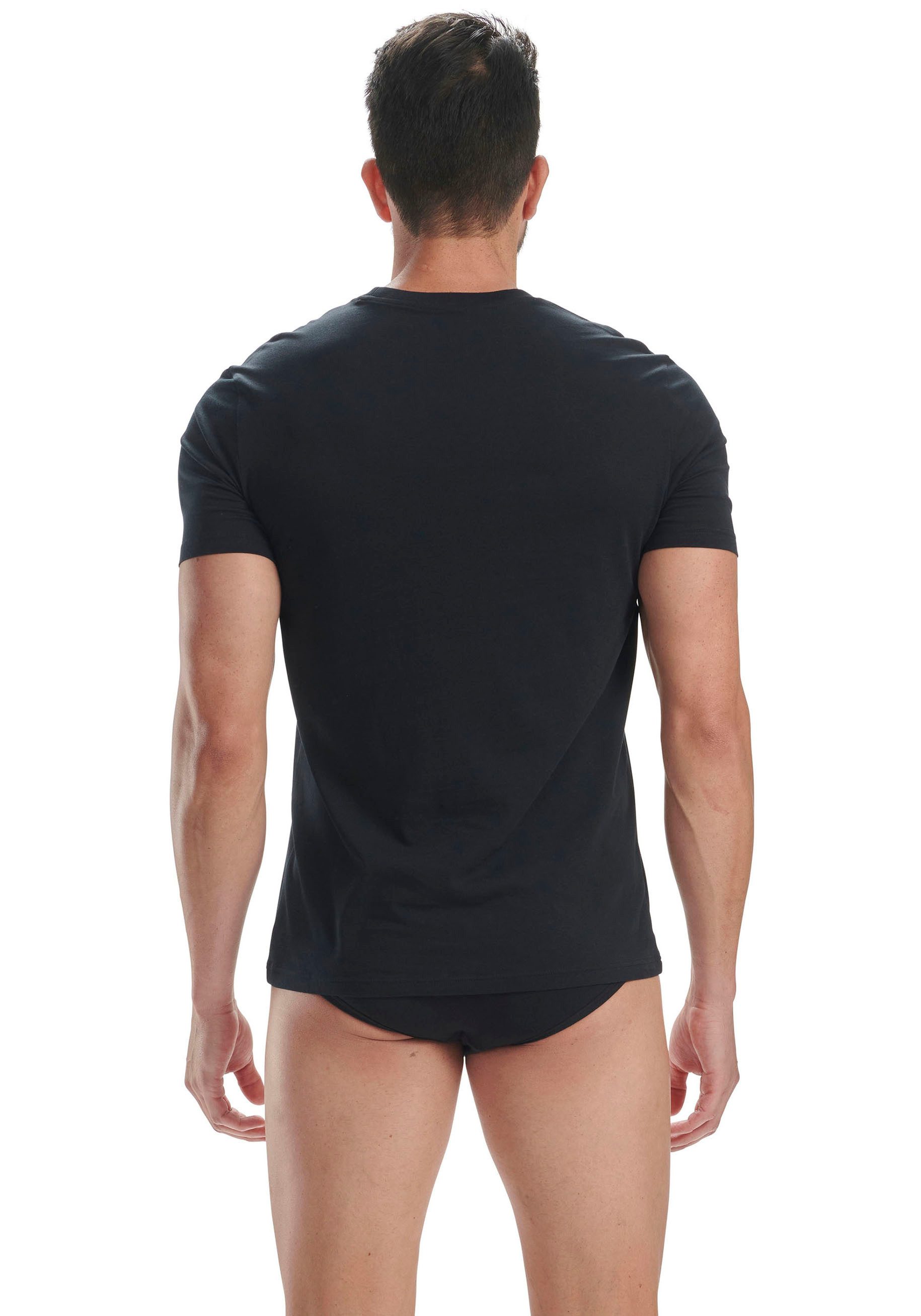 adidas Sportswear T-shirt Active Flex Cotton met ronde hals en slim fit (2-delig, Set van 2)