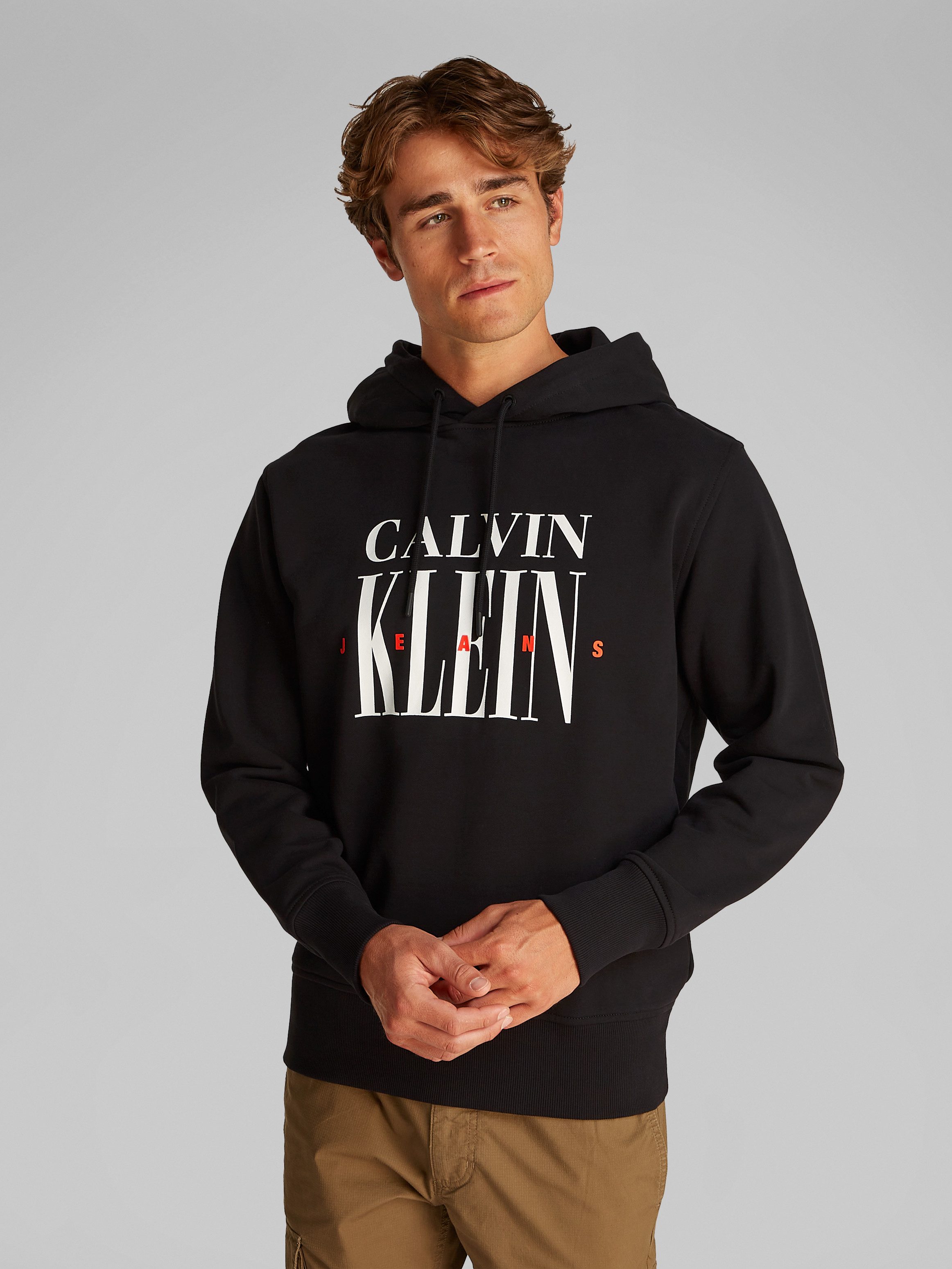Calvin Klein Hoodie SERIF FONT GRAPHIC HOODIE