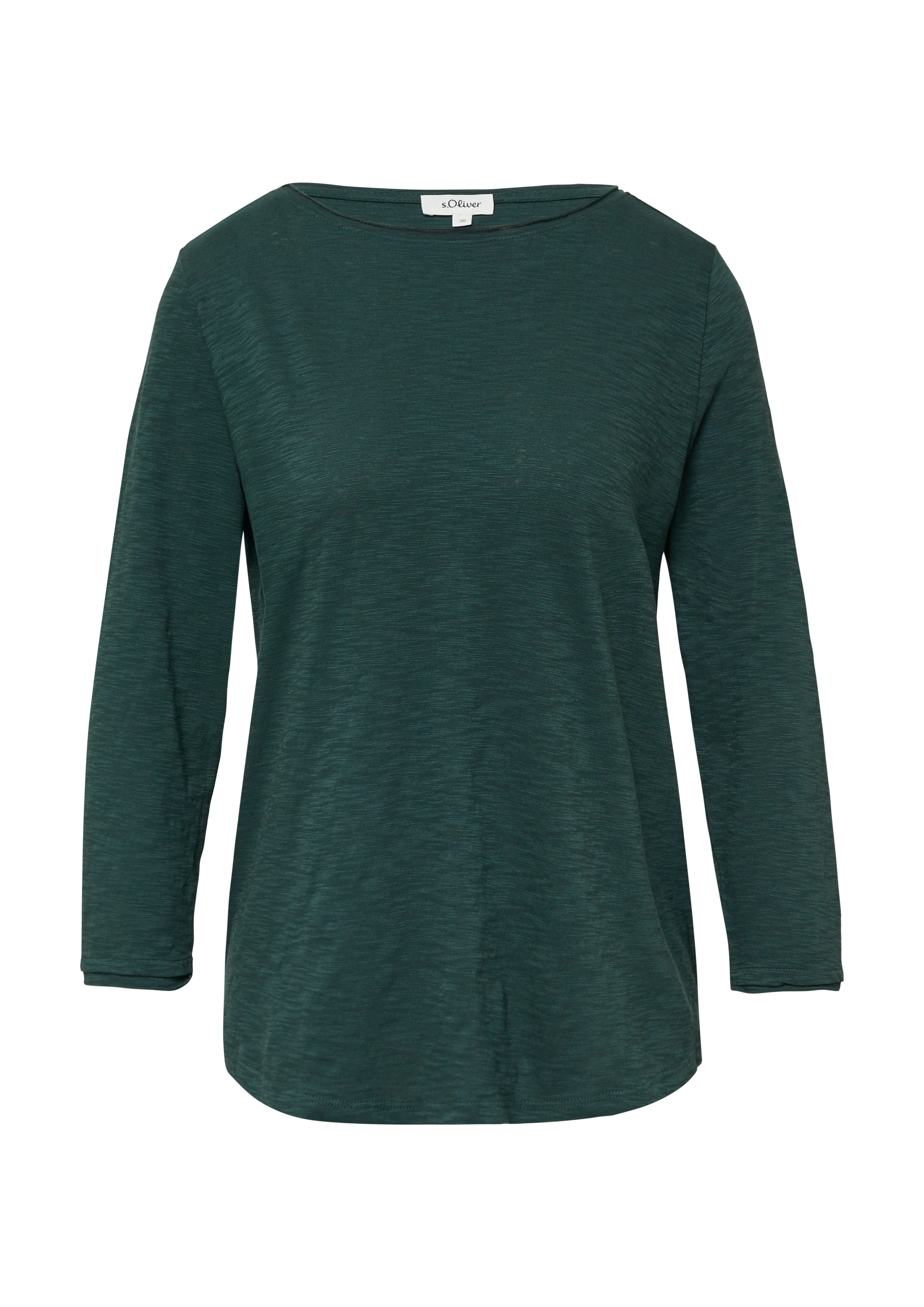 s.Oliver Shirt met lange mouwen van flammégaren