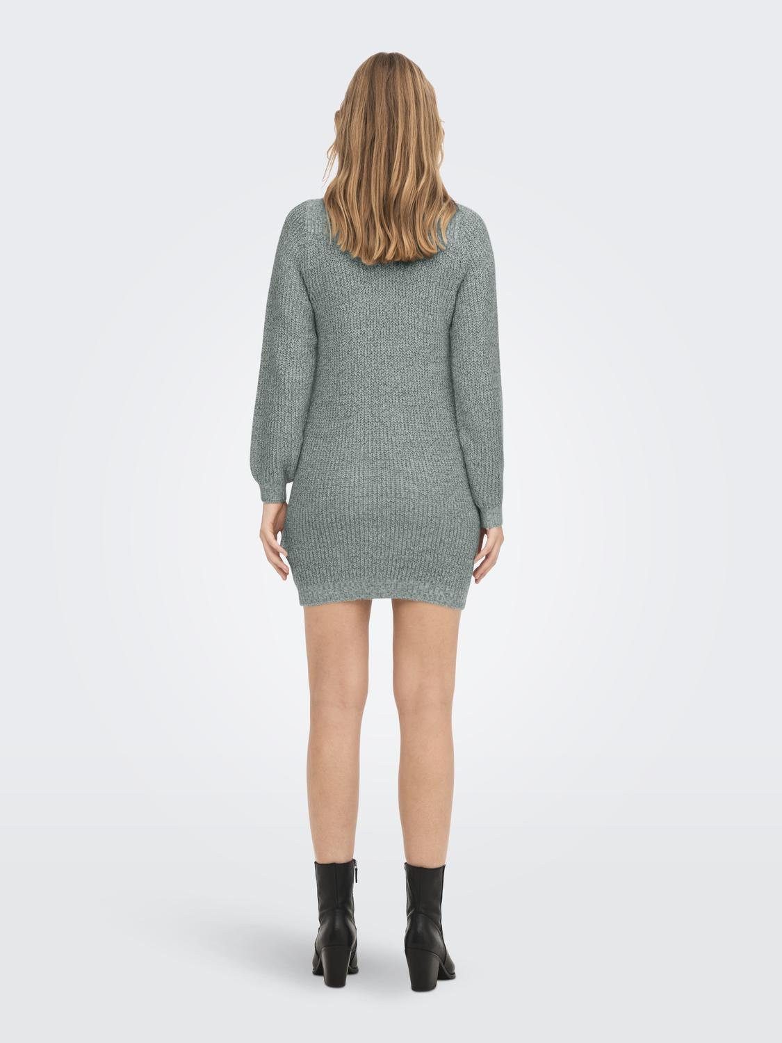 JDY Mini-jurk WHITNEY MEGAN L S BOAT DRESS KNT NOOS