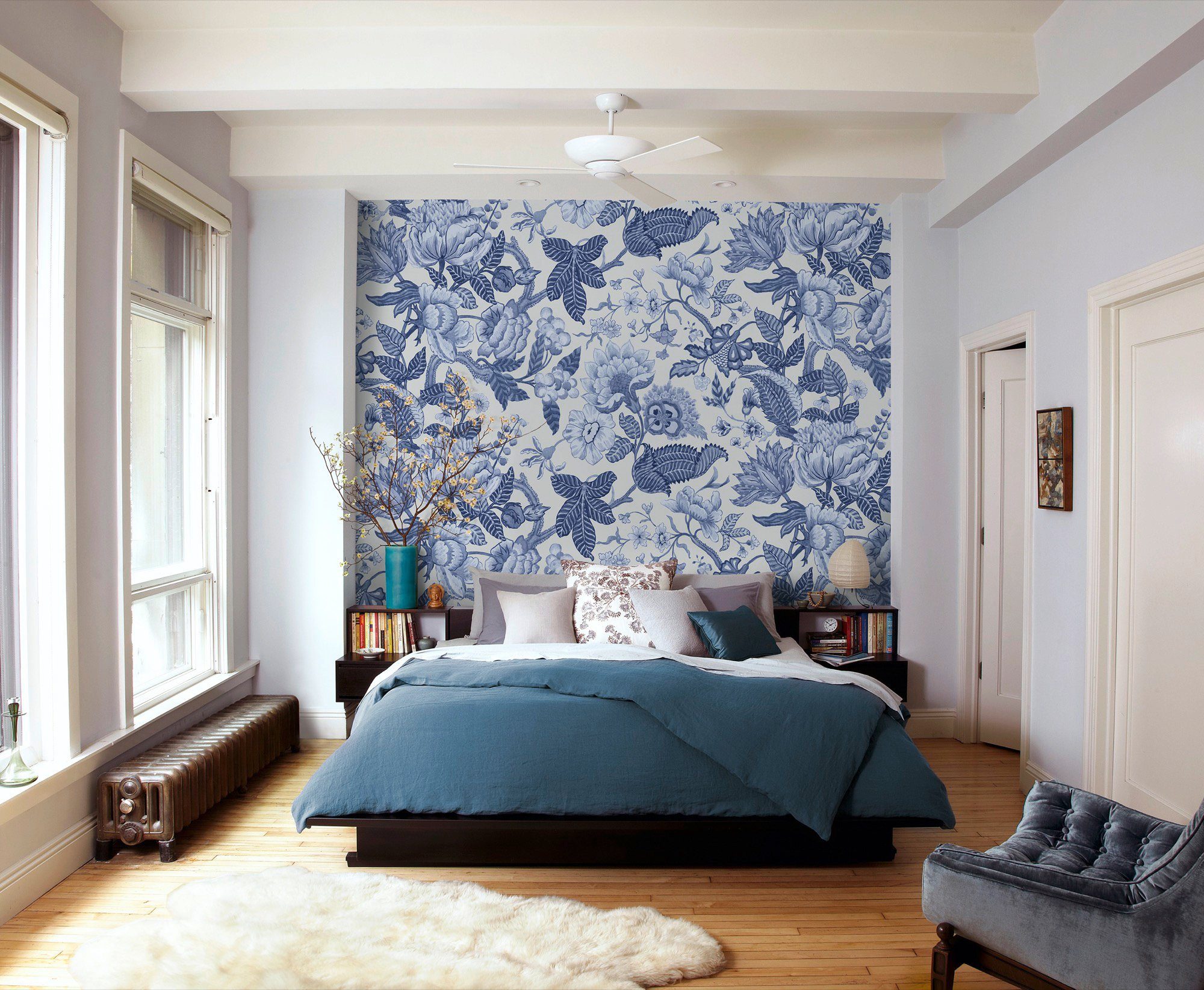 Komar Vliesbehang Digitale print vlies - Bleuet - Afmeting 200 x 280 cm