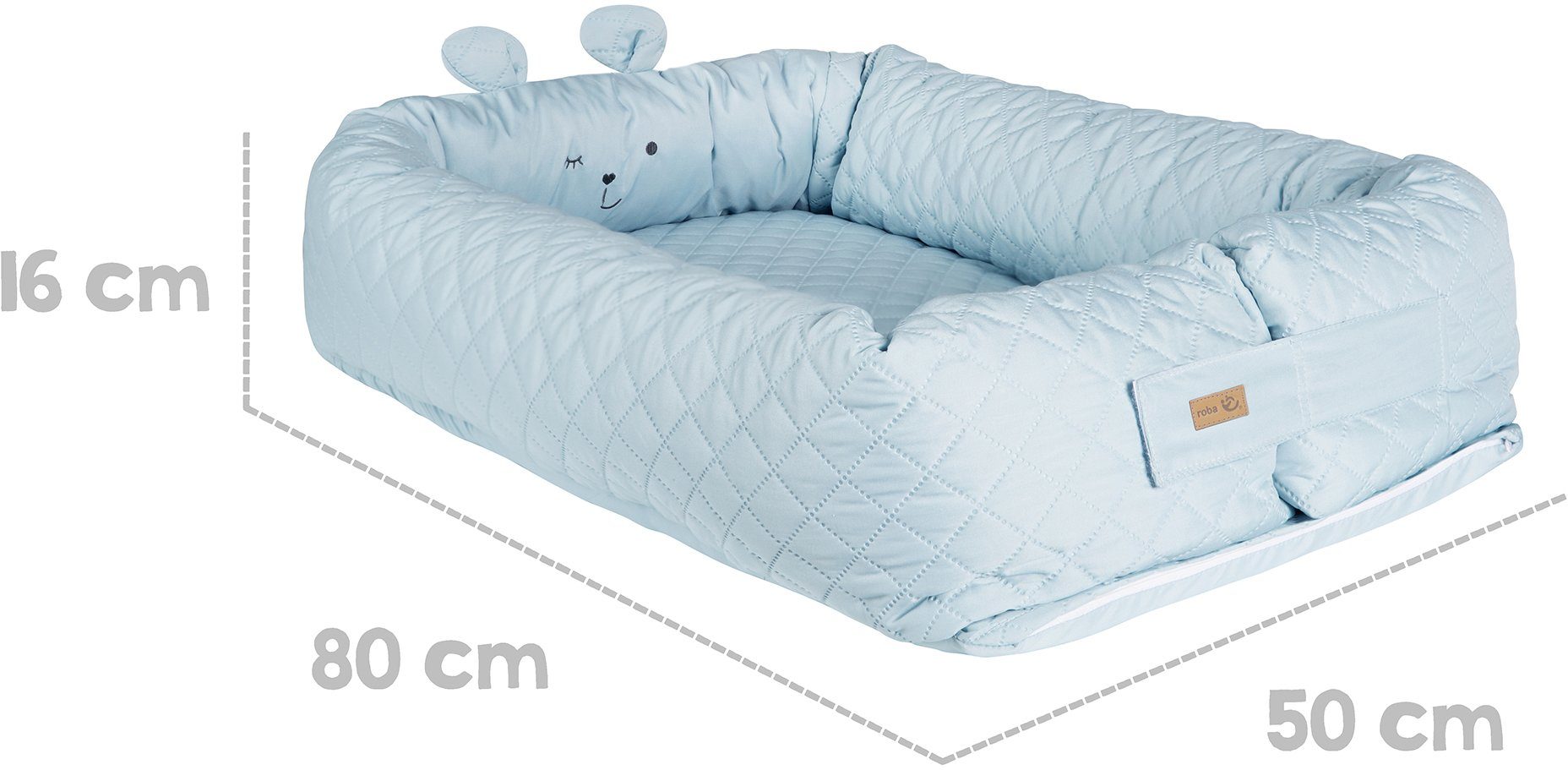 Roba® Wiegje Babylounge, roba stijl, Benny, lichtblauw