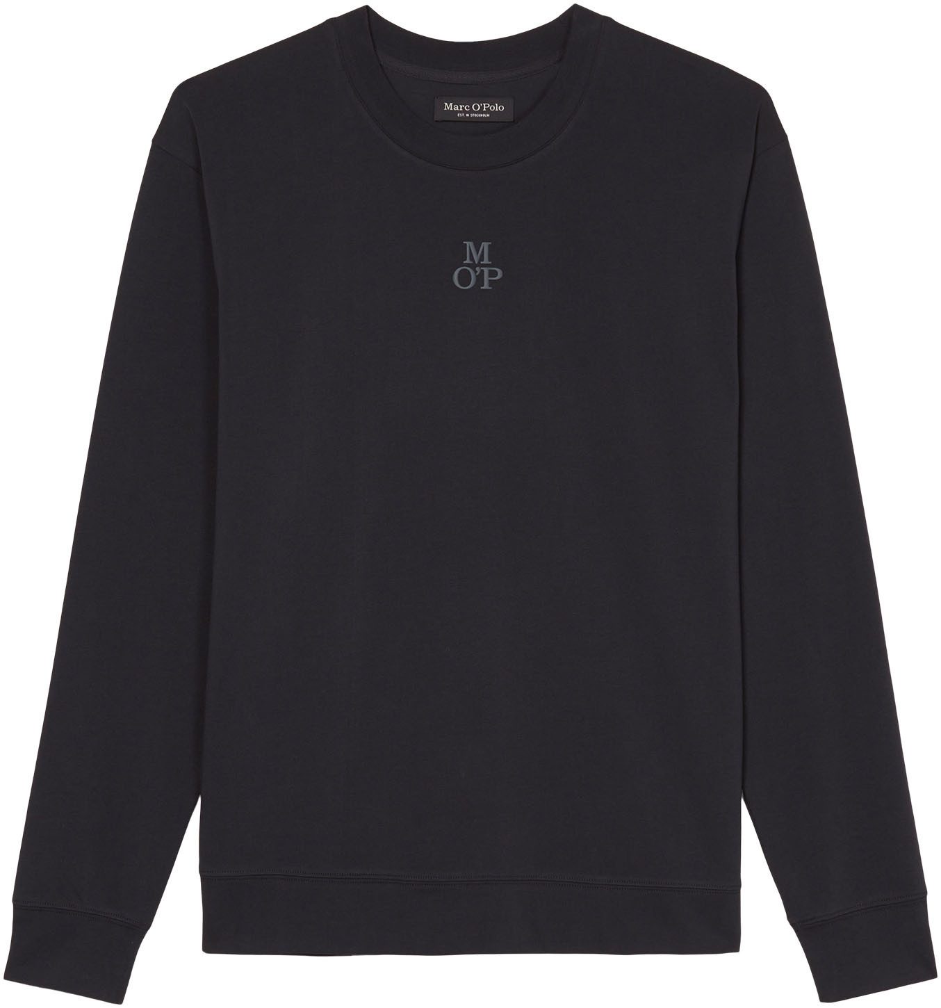 Marc O'Polo Longsleeve Heavy-jersey met zachte, elastische ronde hals
