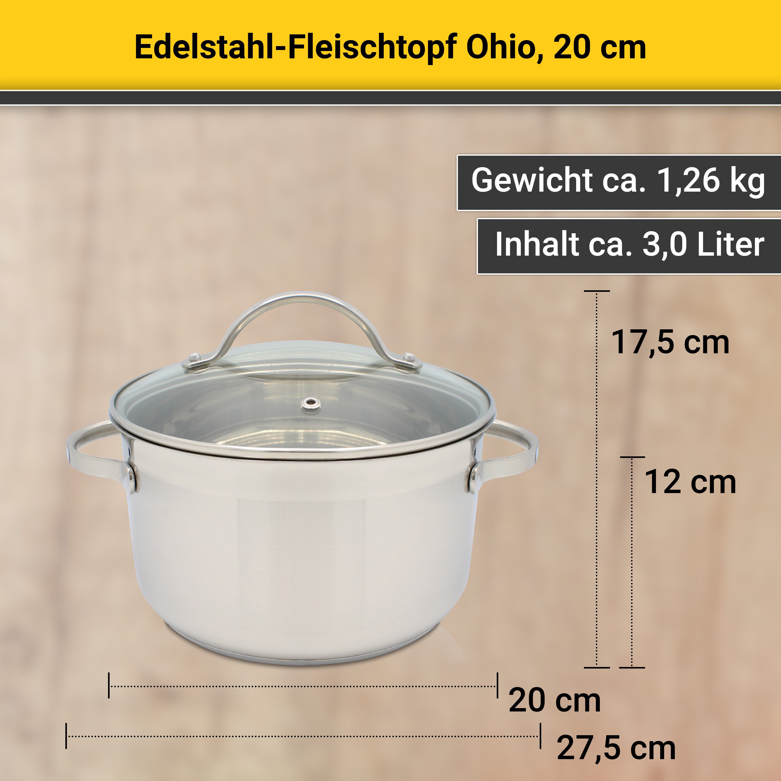 Krüger Braadpan Ohio voor inductiekookvelden geschikt