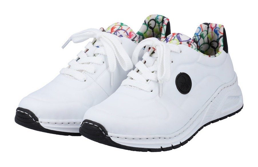Rieker Sneakers met memosoft-binnenzool, vrijetijdsschoen, lage schoen, veterschoen