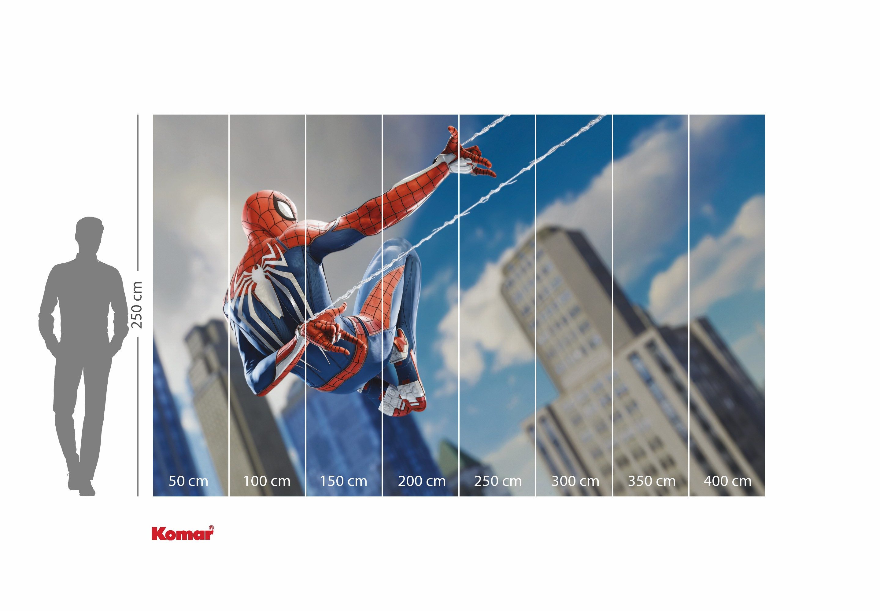 Komar Kinderbehang Marvel Spider-Man Spider Web Shooting (1 stuk)