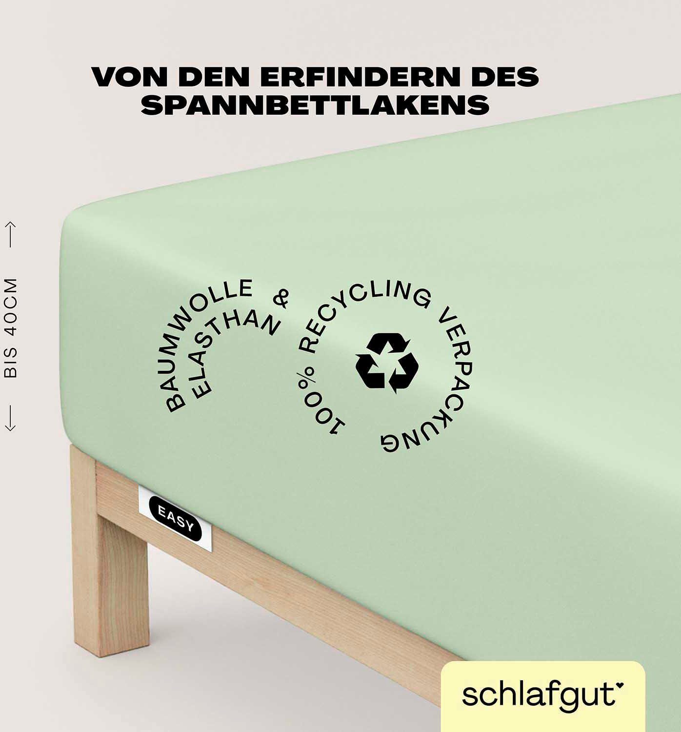 Schlafgut Hoeslaken EASY jersey elastaan boxspring (1 stuk)