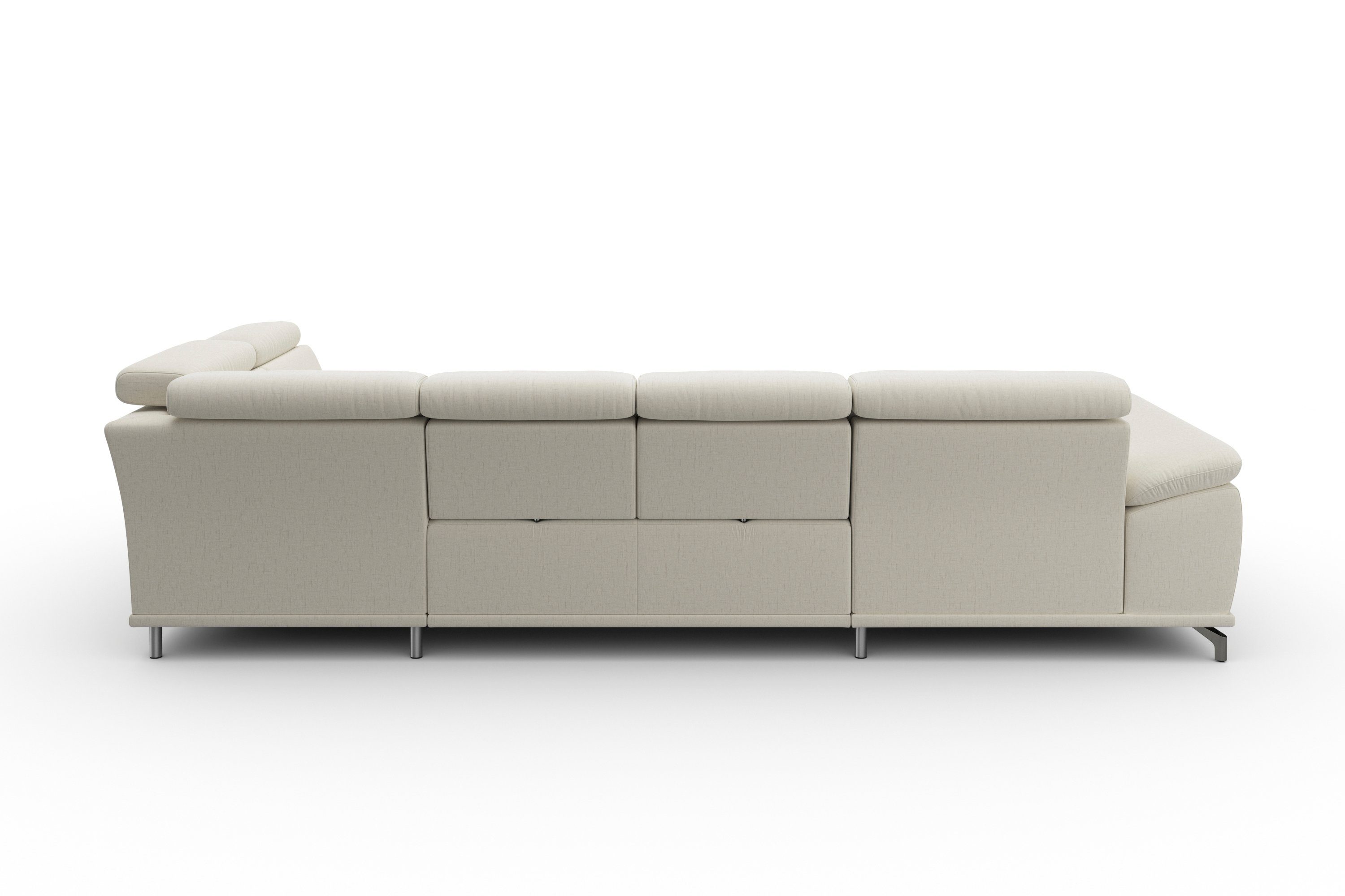 sit&more Zithoek Cabrio U-vorm, met zitdiepteverstelling, arm- en hoofdsteunverstelling