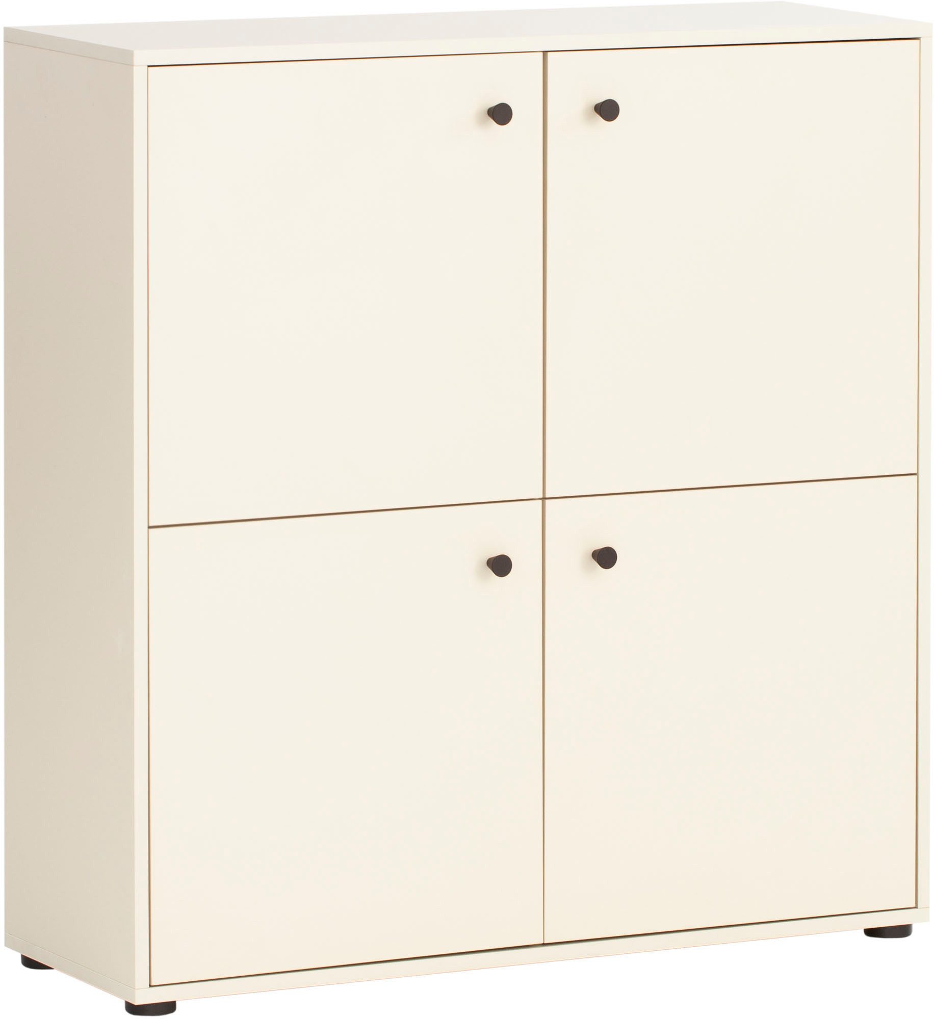 Schildmeyer Hoge kast Lovund, breedte 98 cm Deurscharnieren met softclose-functie opbergkasten wit