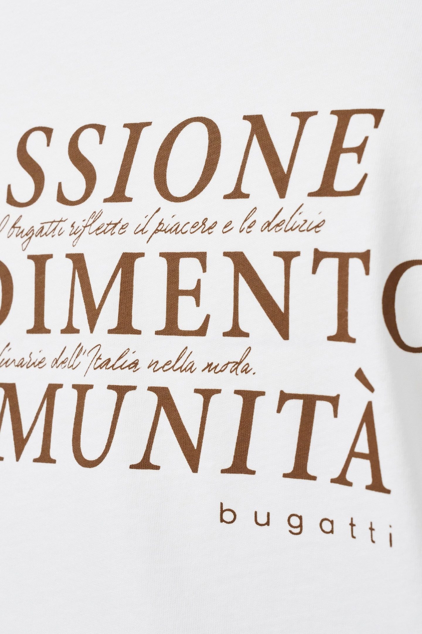 Bugatti T-shirt gemaakt van biologisch katoen