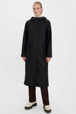 vero moda regenjas vmmalou aw22 long coated jacket zwart