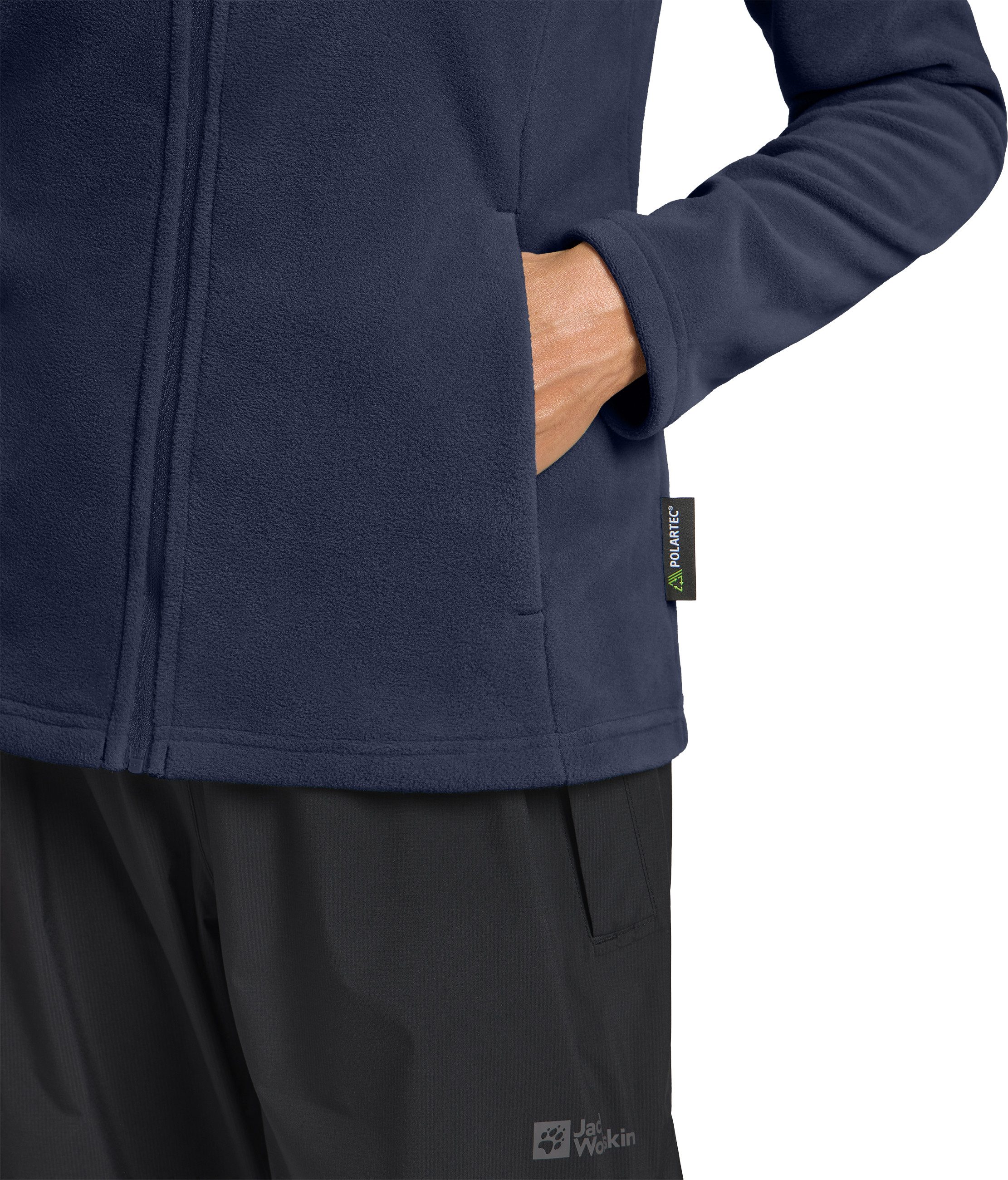Jack Wolfskin Fleecejack Taunus lichte, rekbare, ademende midlayer