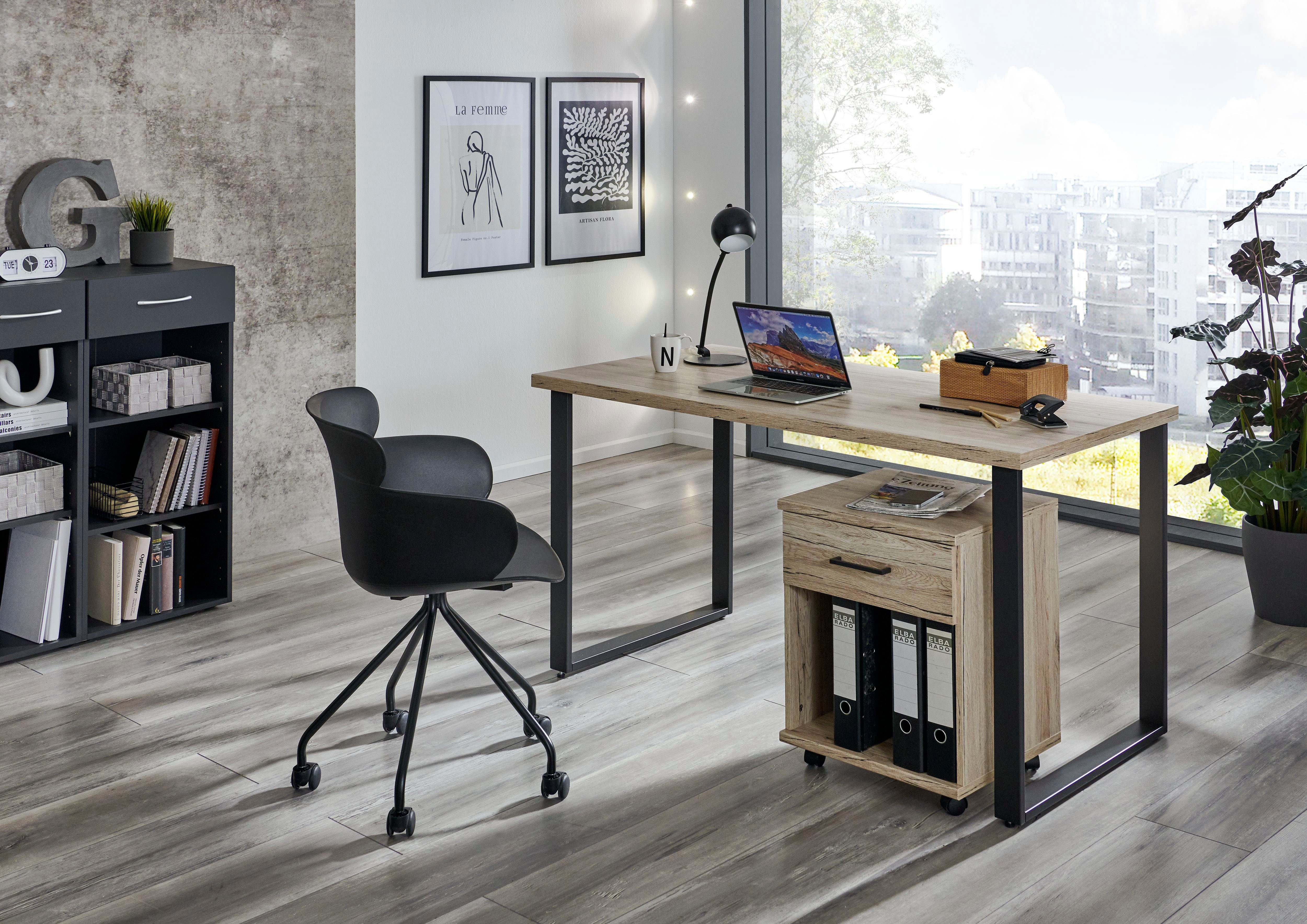 Wimex Bureau Home Desk Met metalen sleevoet, in 3 breedten
