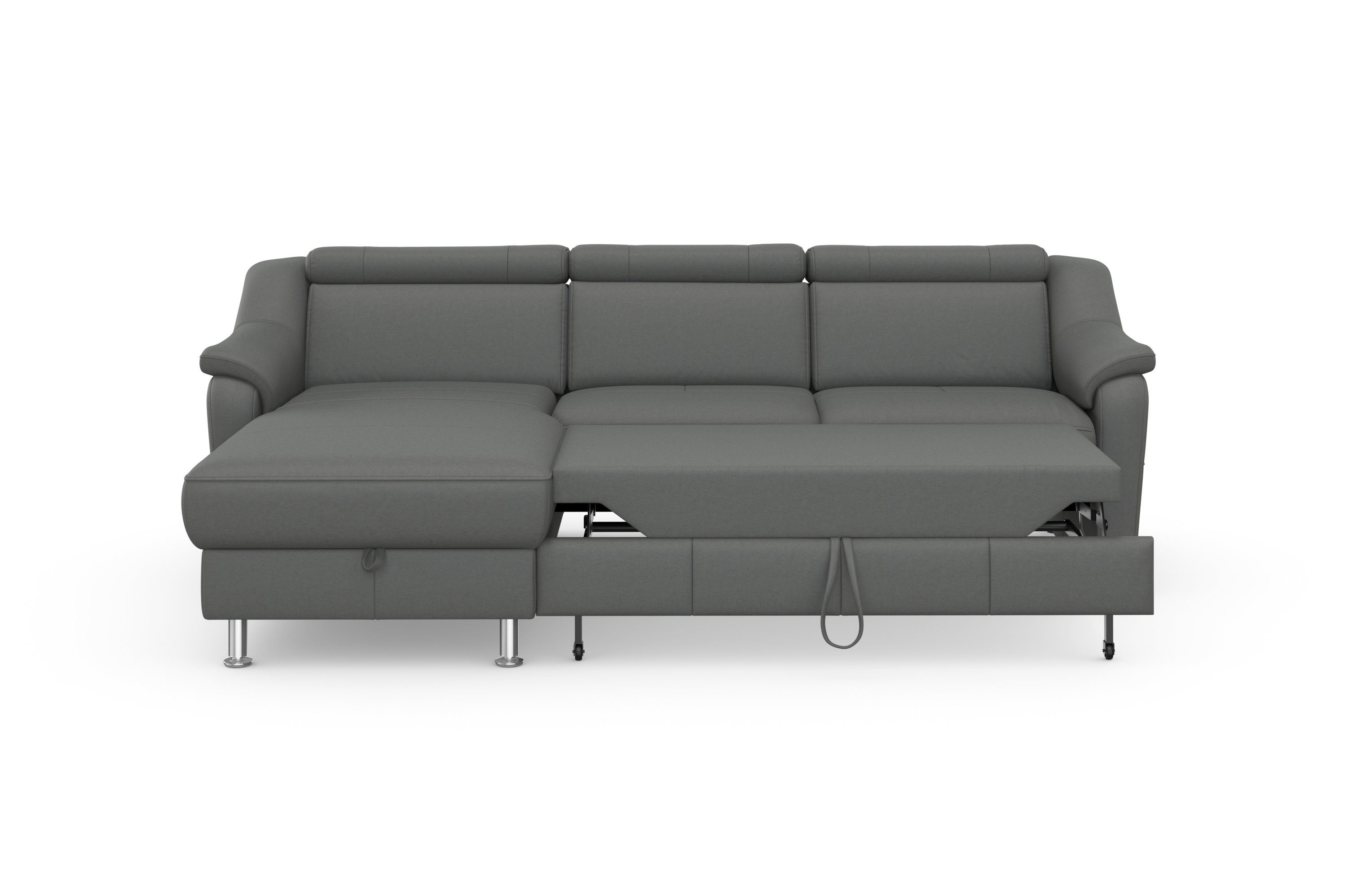 sit&more Hoekbank Freetown L-vorm met verstelbare hoofdsteun en comfortabele binnenvering