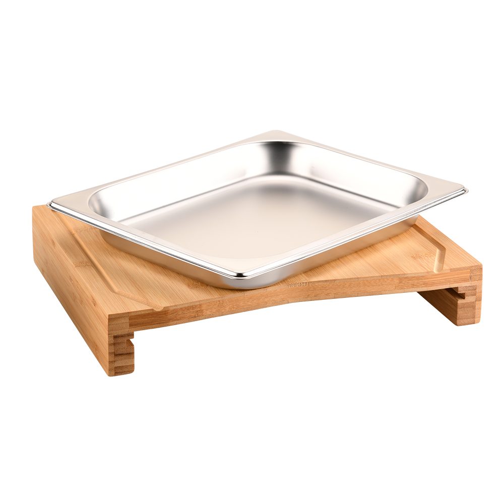 KESPER for kitchen & home Snijplank Bord met opvangschaal en sapgoot, 36,5 x 28,5 cm