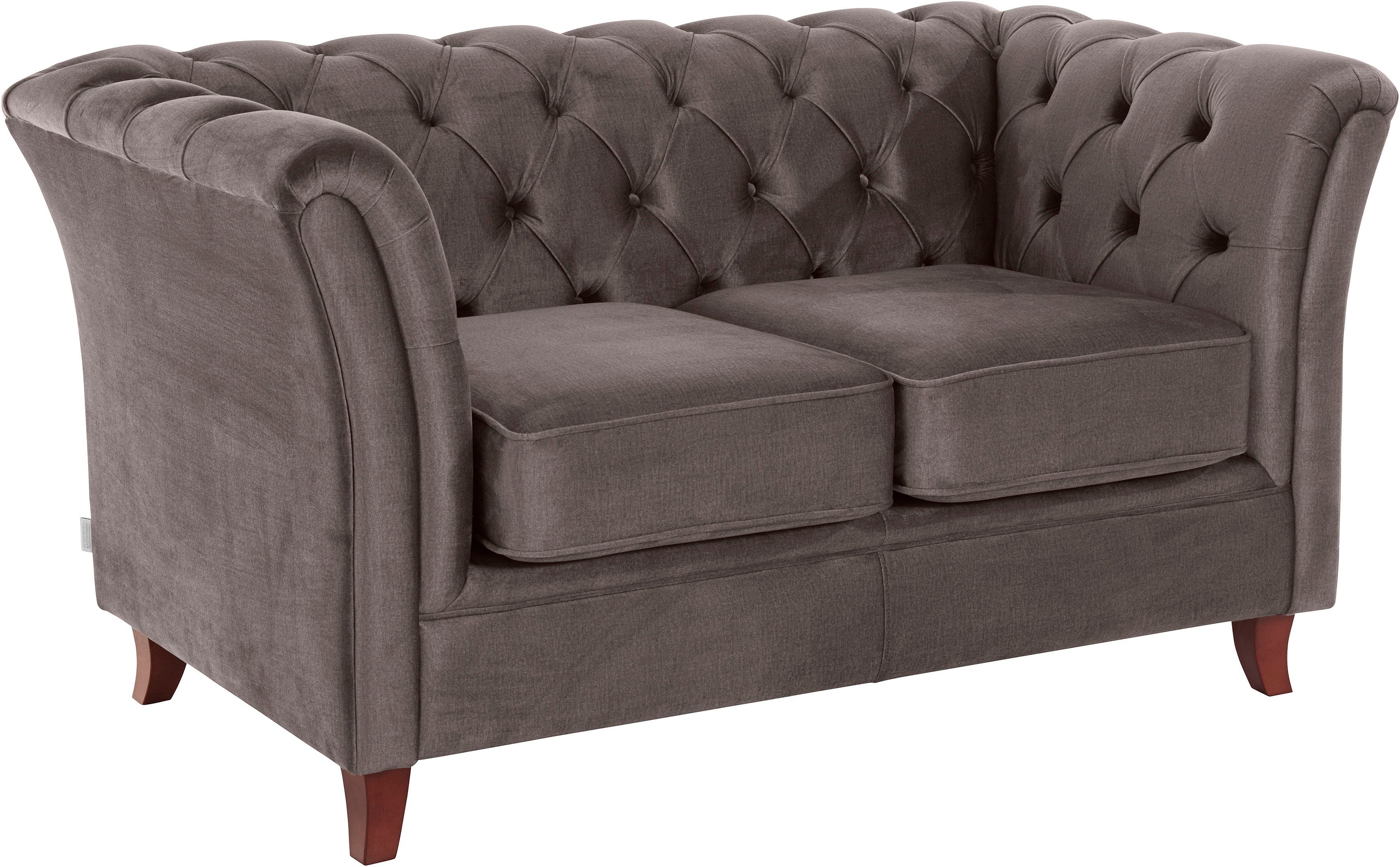 Home affaire Chesterfield-bank Reims met echte chesterfield-capitonnage, uitstekende verwerking