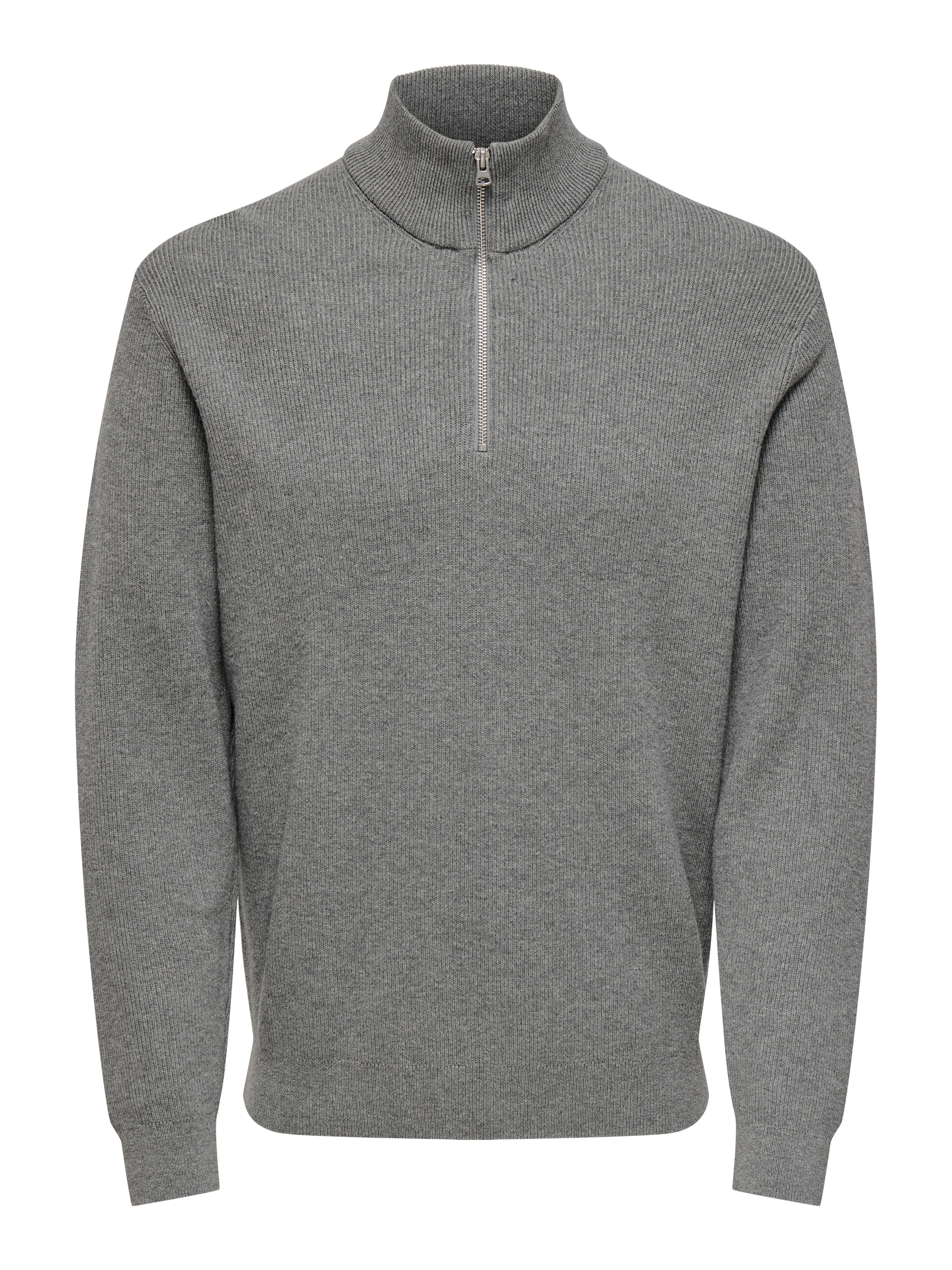 ONLY & SONS Gebreide trui ONSPHIL REG 12 STRUC HALF ZIP KNIT NOOS